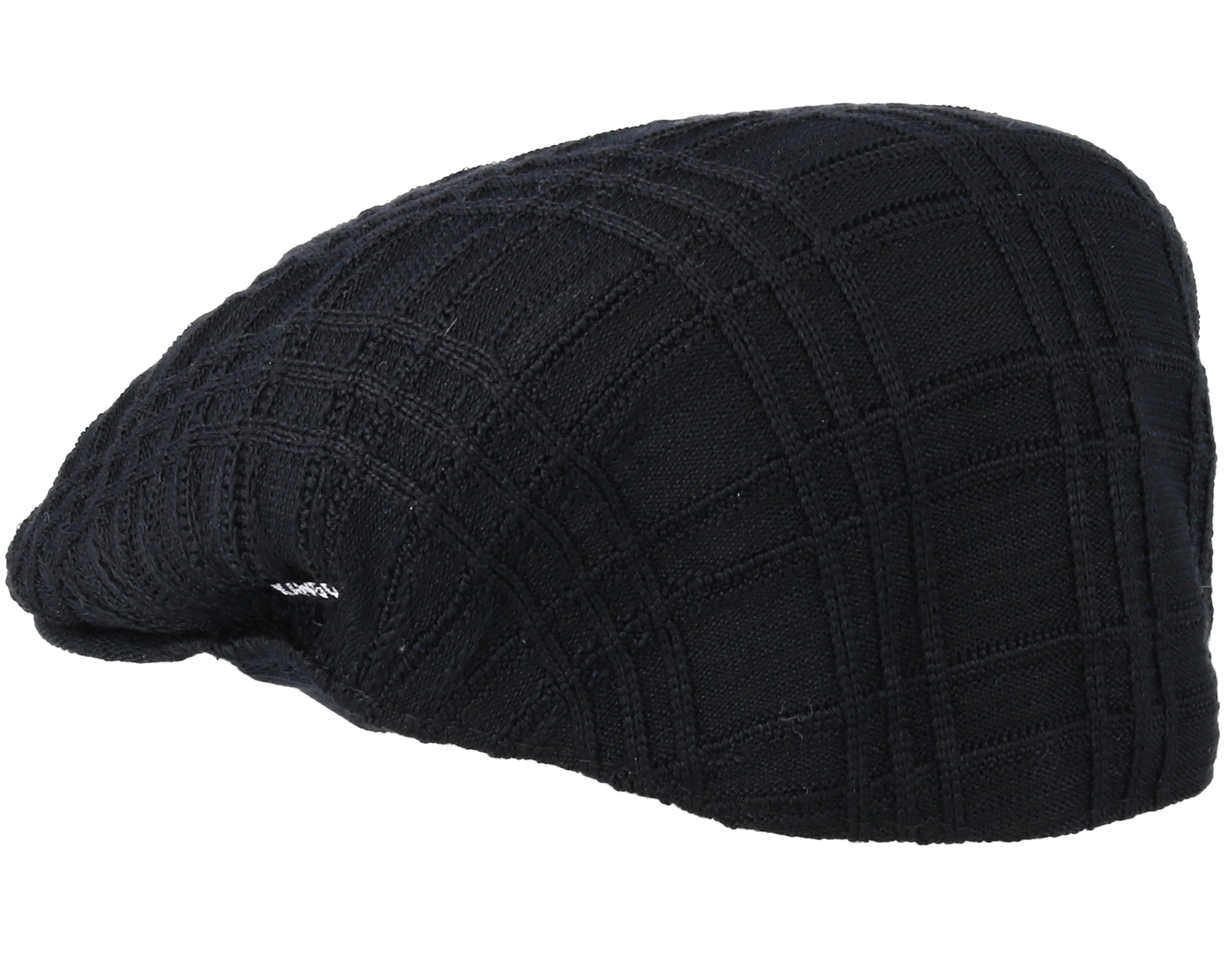 Download Rib Check 504 Black Flat Cap - Kangol caps - Hatstoreworld.com