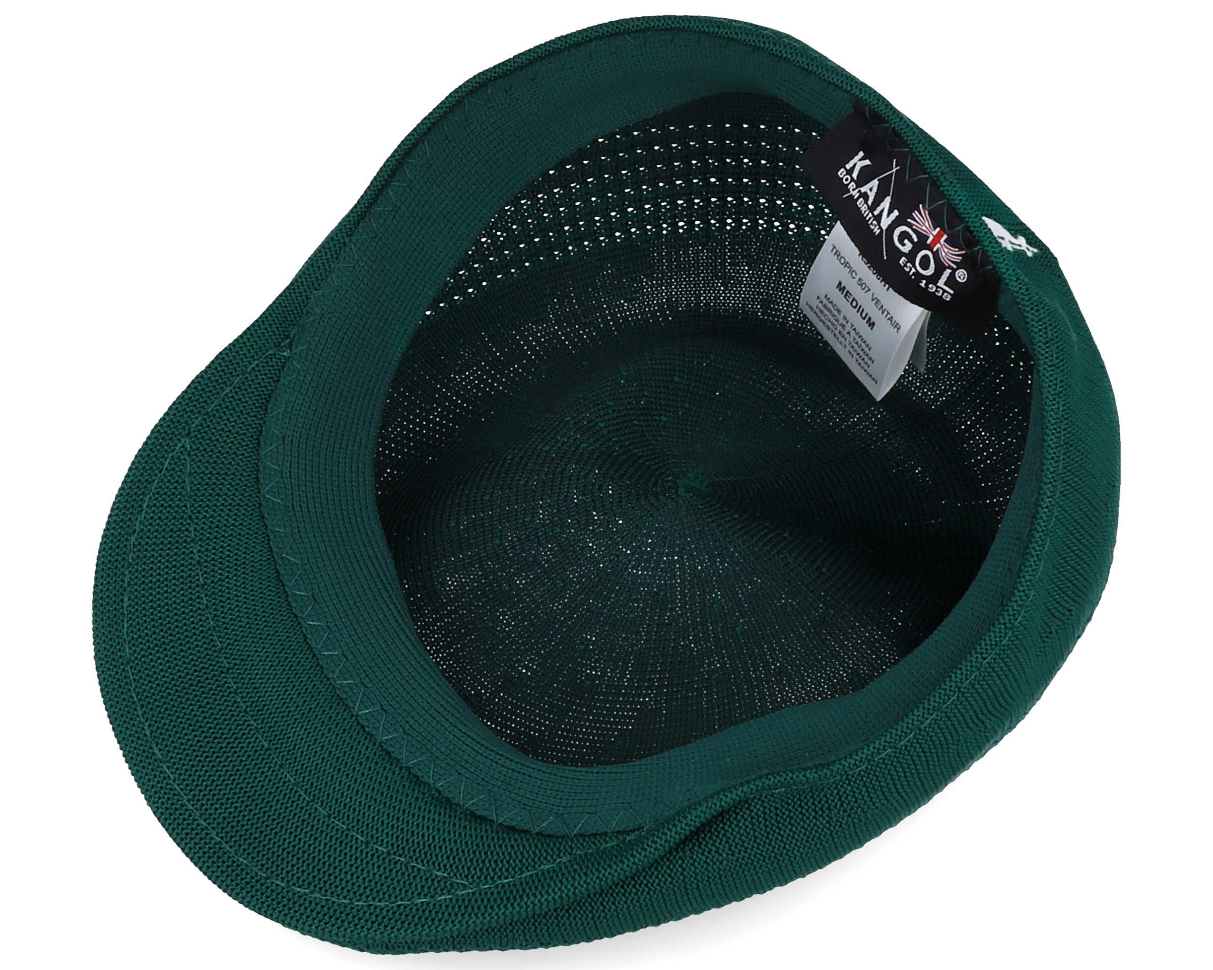 Tropic 507 Ventair Master Green Flat Cap Kangol caps Hatstore.co.uk