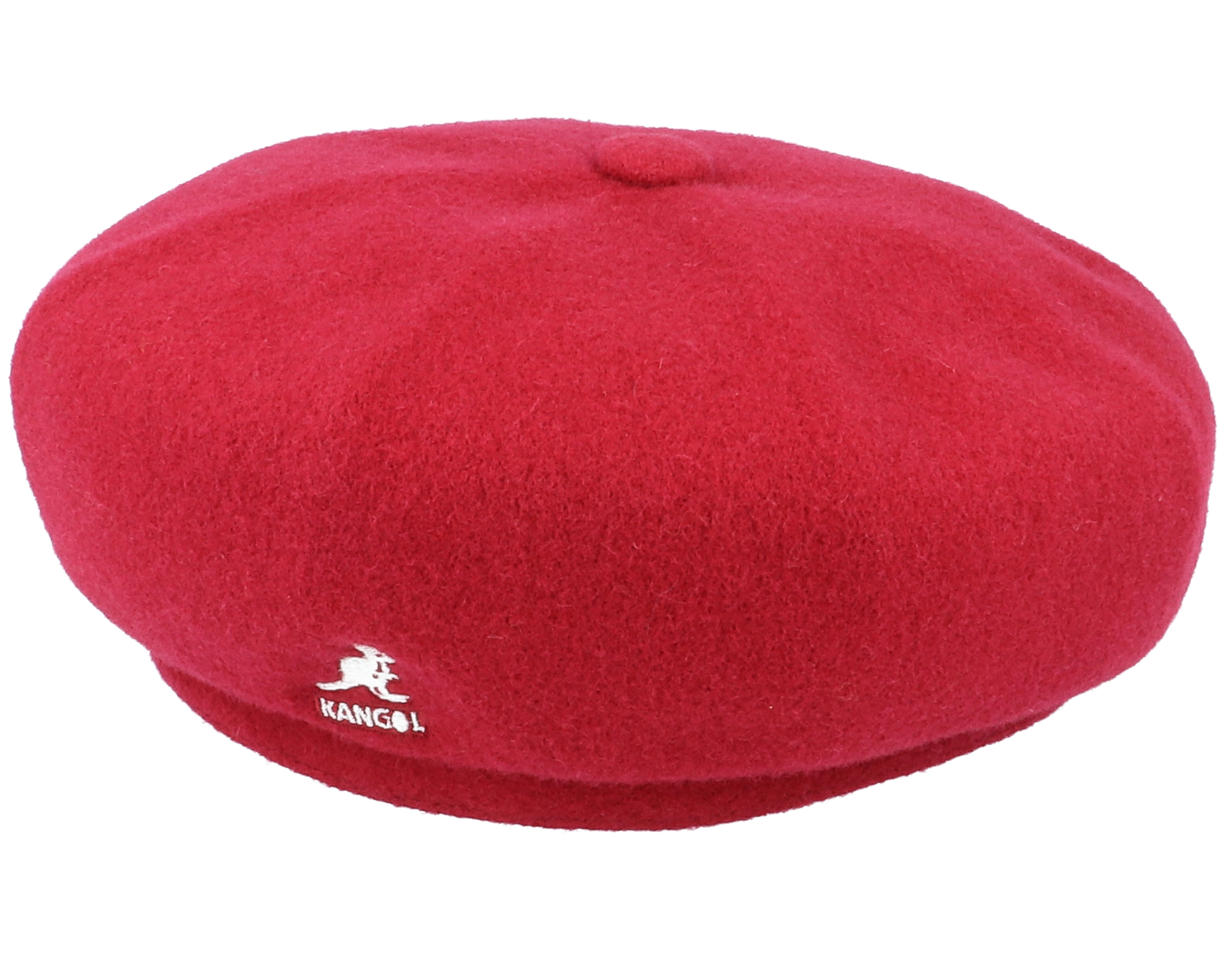 Wool Jax Red Velvet Beret - Kangol 