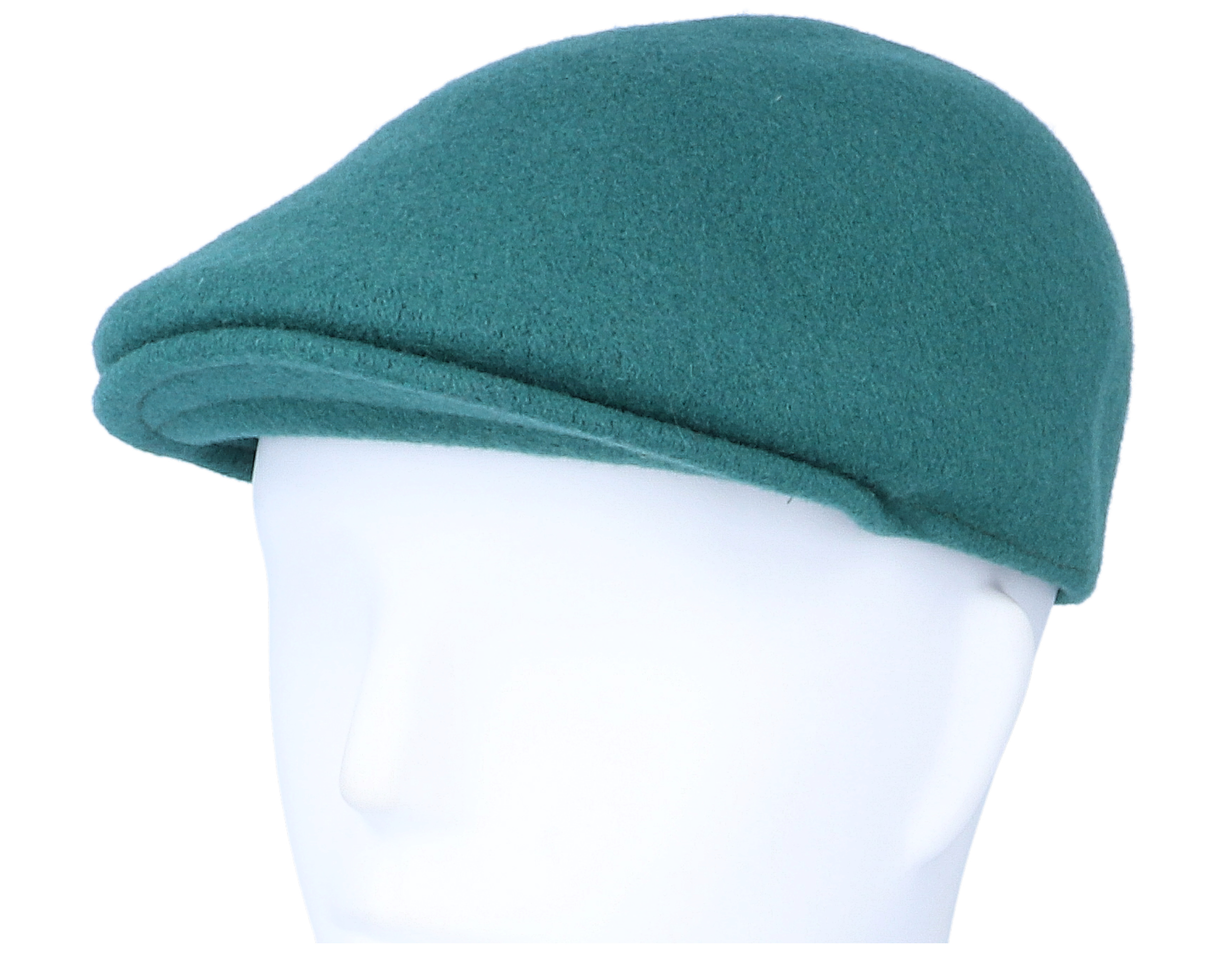 Seamless Wool 507 Dk Lichen Green Flat Cap Kangol caps Hatstore.co.uk