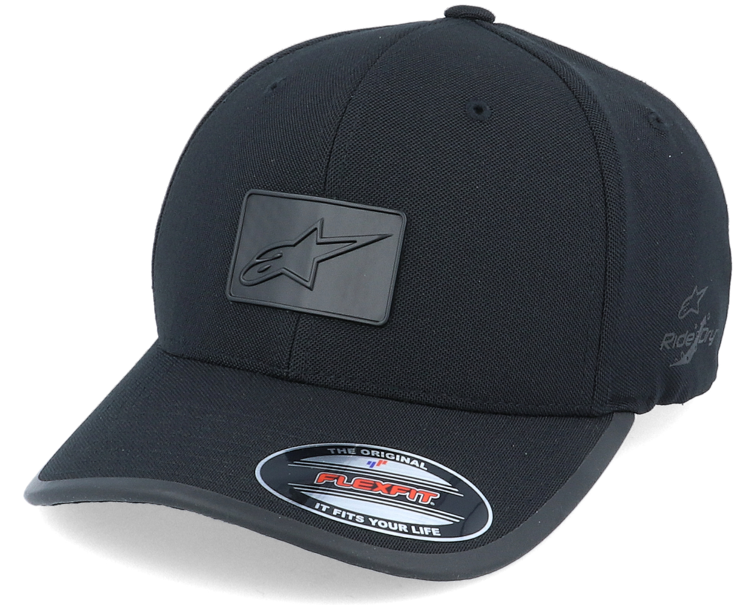 Tempo Hat Black Flexfit - Alpinestars caps - Hatstoreworld.com