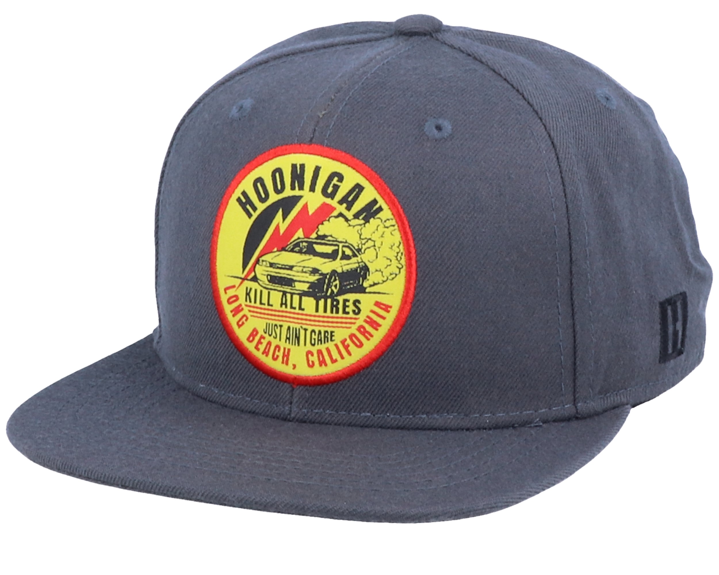 Stage Charcoal Snapback Hoonigan caps Hatstore.co.uk