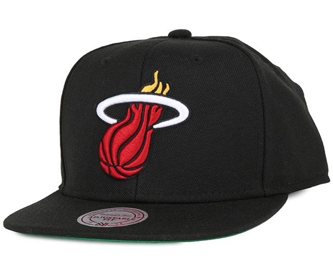 mitchell and ness miami heat hat