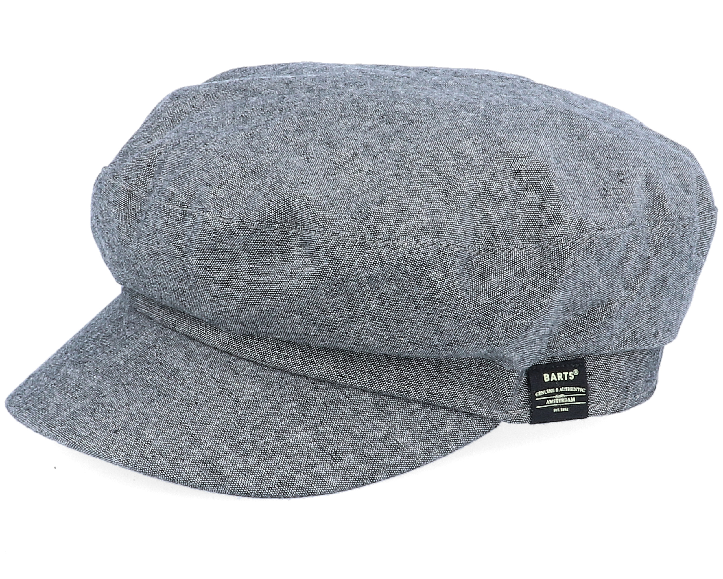  Dieze Cap Black Flat Cap - Barts caps - Hatstore.dk