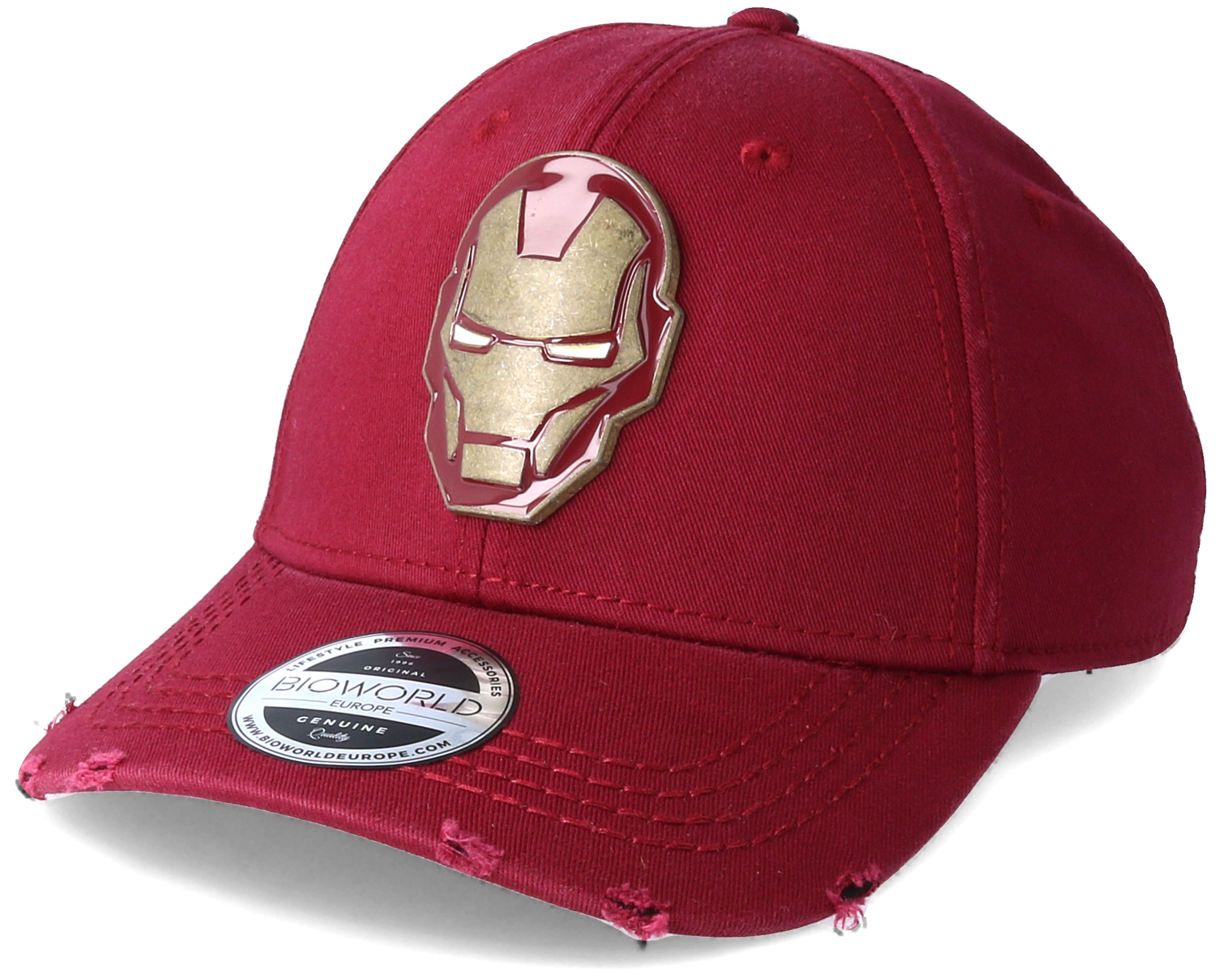 Avengers Iron Man Copper Badge Red Adjustable - Bioworld caps ...