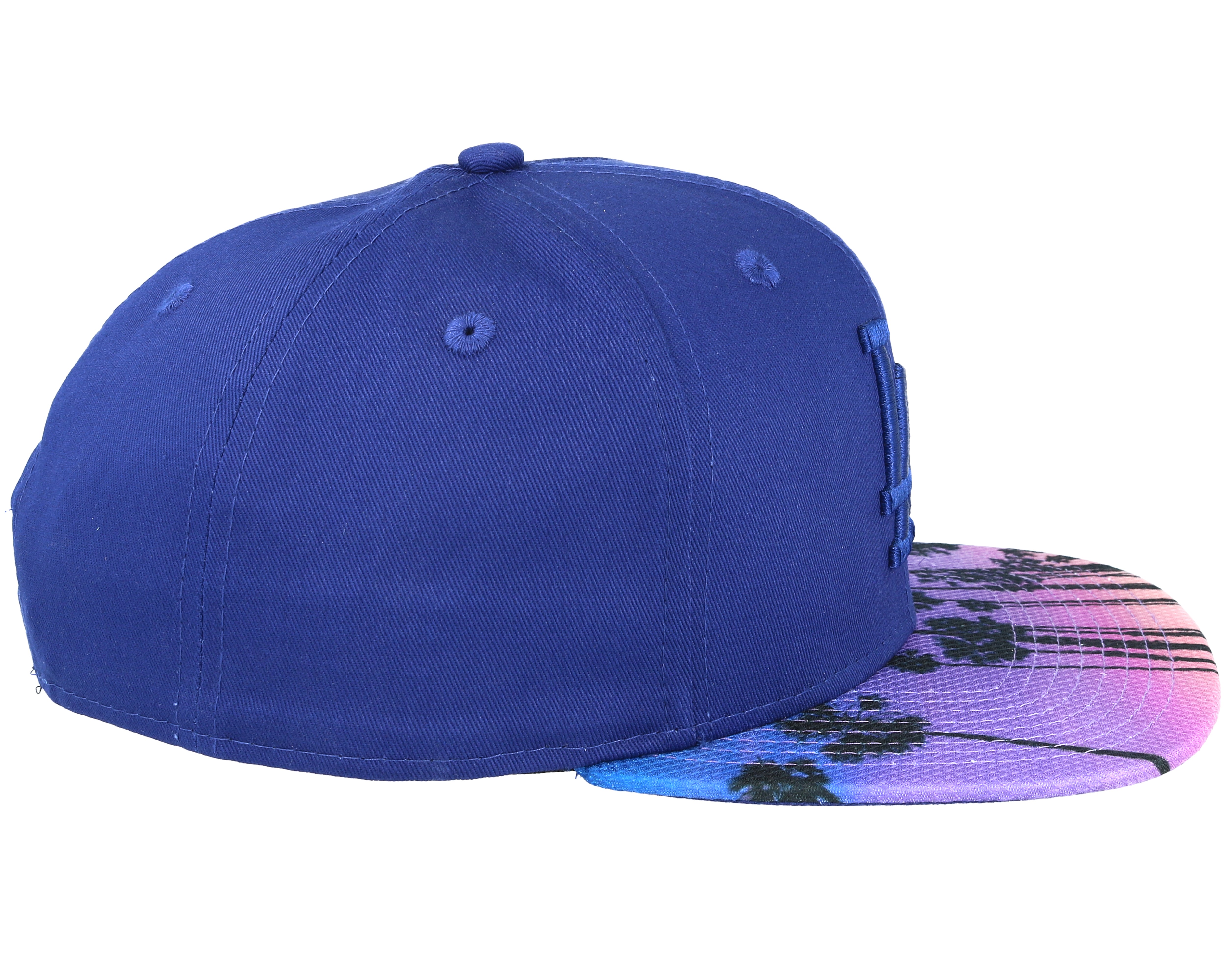 Los Angeles Dodgers West Coast Visor Print Navy Snapback New Era caps