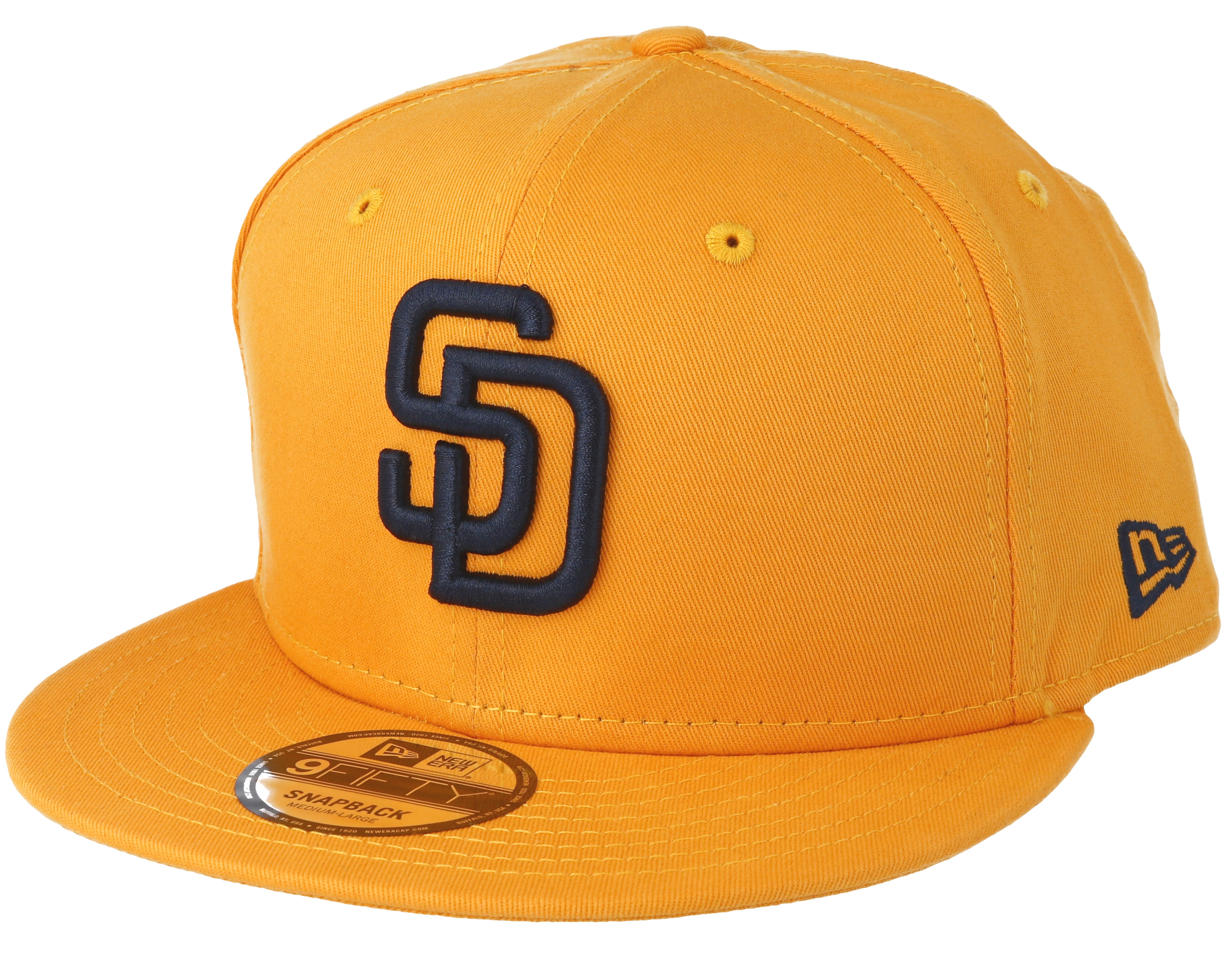 San Diego Padres League Essential 9Fifty Yellow Snapback New Era cap