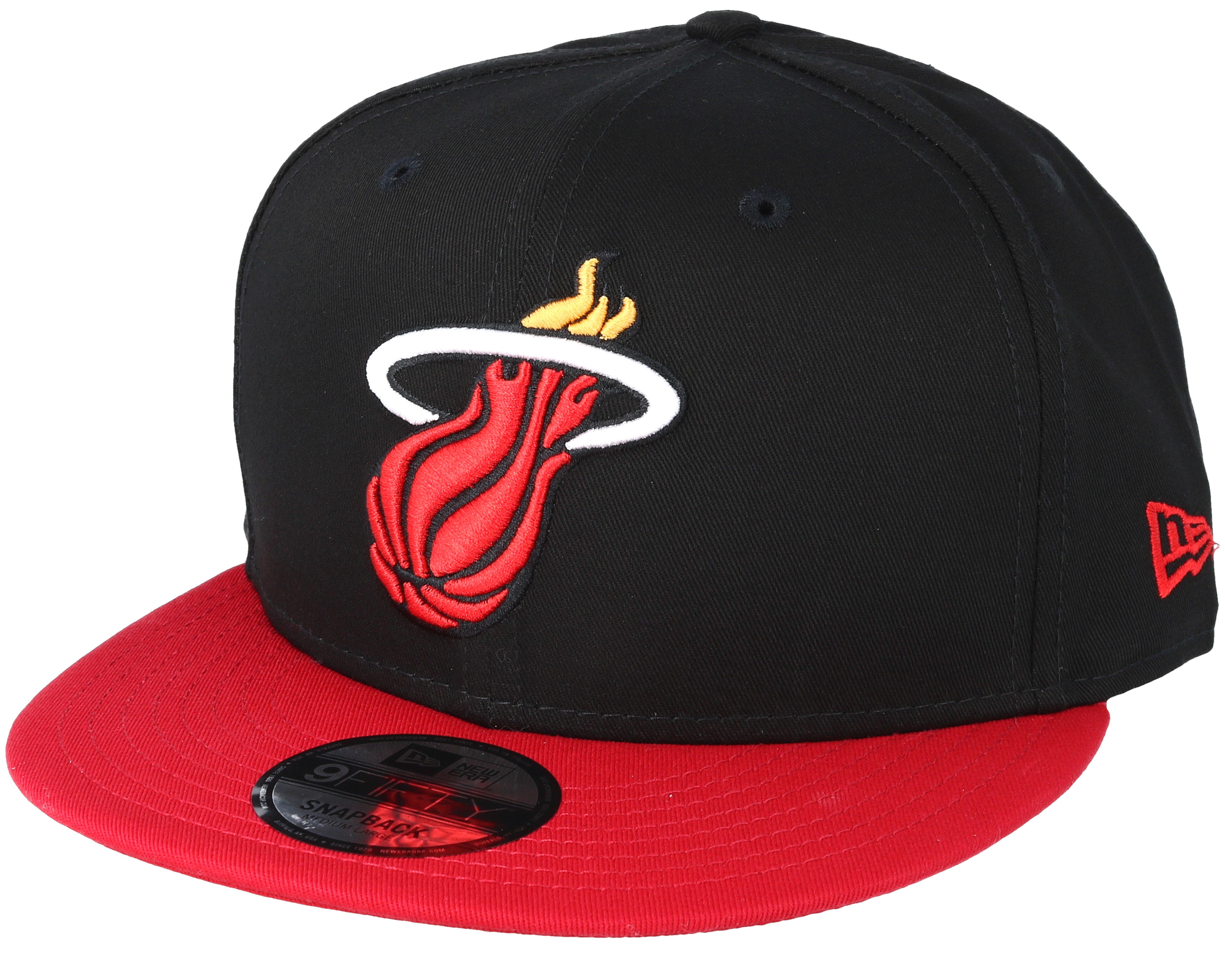 Miami Heat Base 9Fifty Black Snapback - New Era caps - Hatstoreworld.com