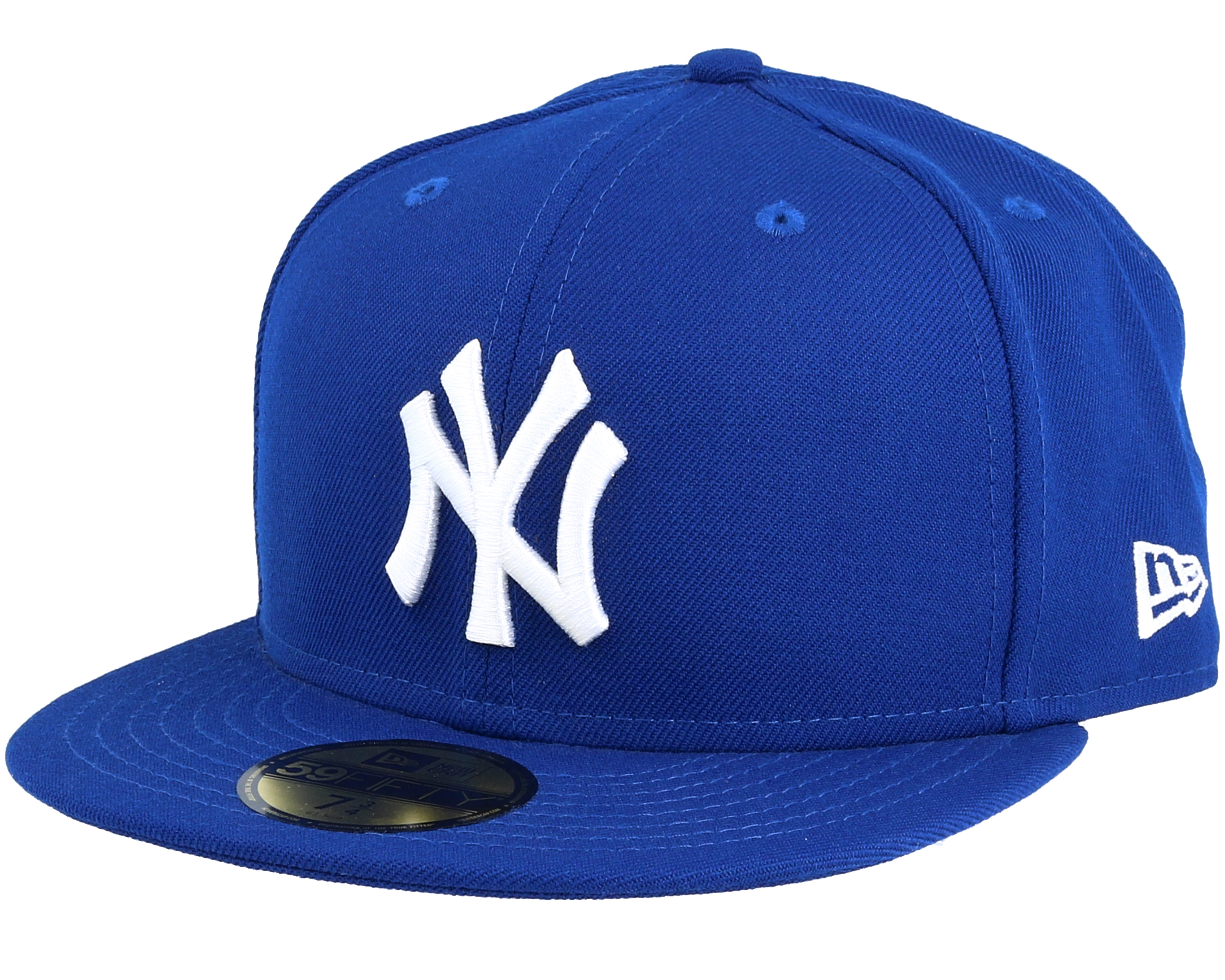 New York Yankees MLB Basic 59Fifty Royal/White 59Fifty Fitted - New Era ...