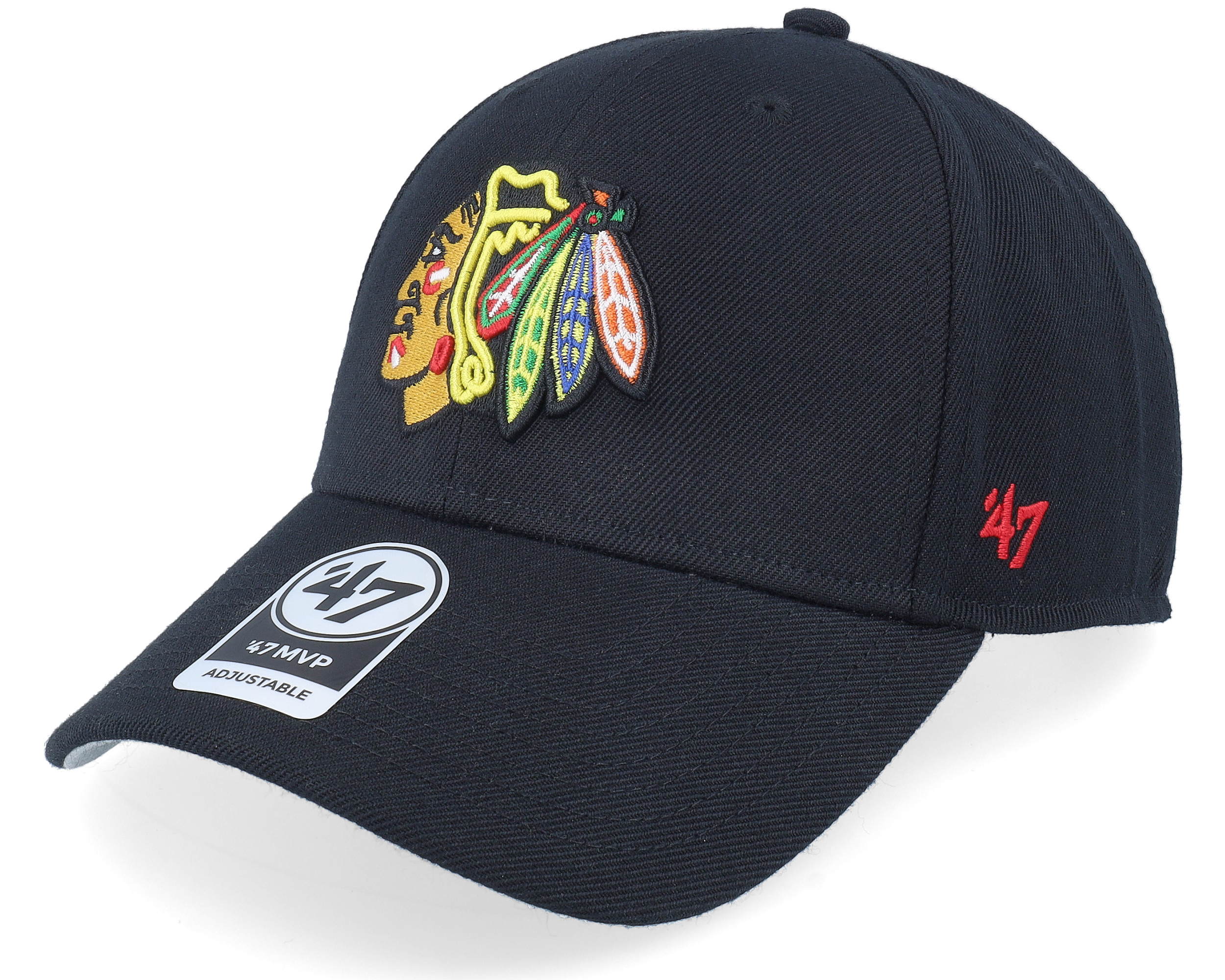 Chicago Blackhawks Mvp Black Adjustable 47 Brand caps Hatstore.co.uk