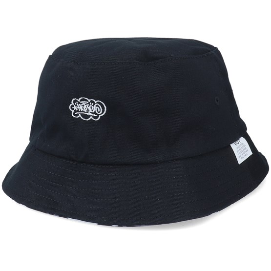 Haze Bucket Hat Black Bucket - HUF hats - Hatstoreworld.com