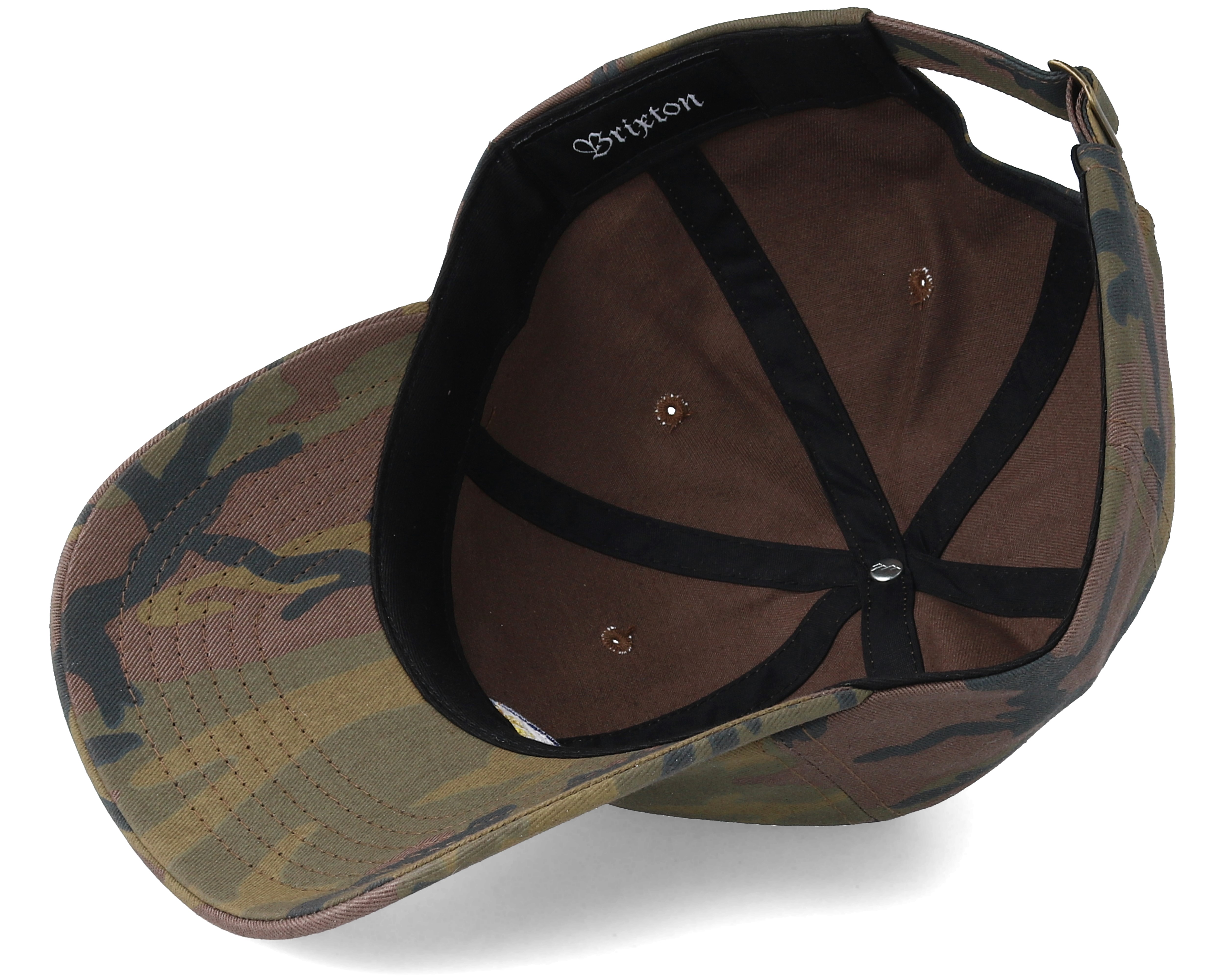 Glasgow Camo Adjustable Brixton caps Hatstore.co.uk