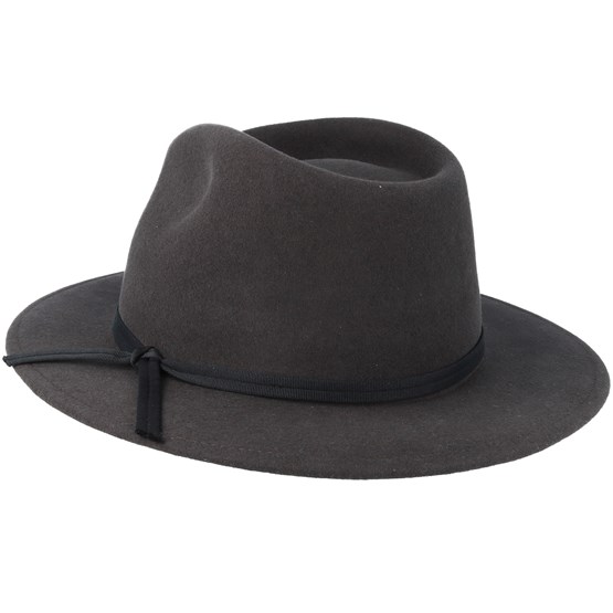 Coleman Washed Black Fedora Brixton hats