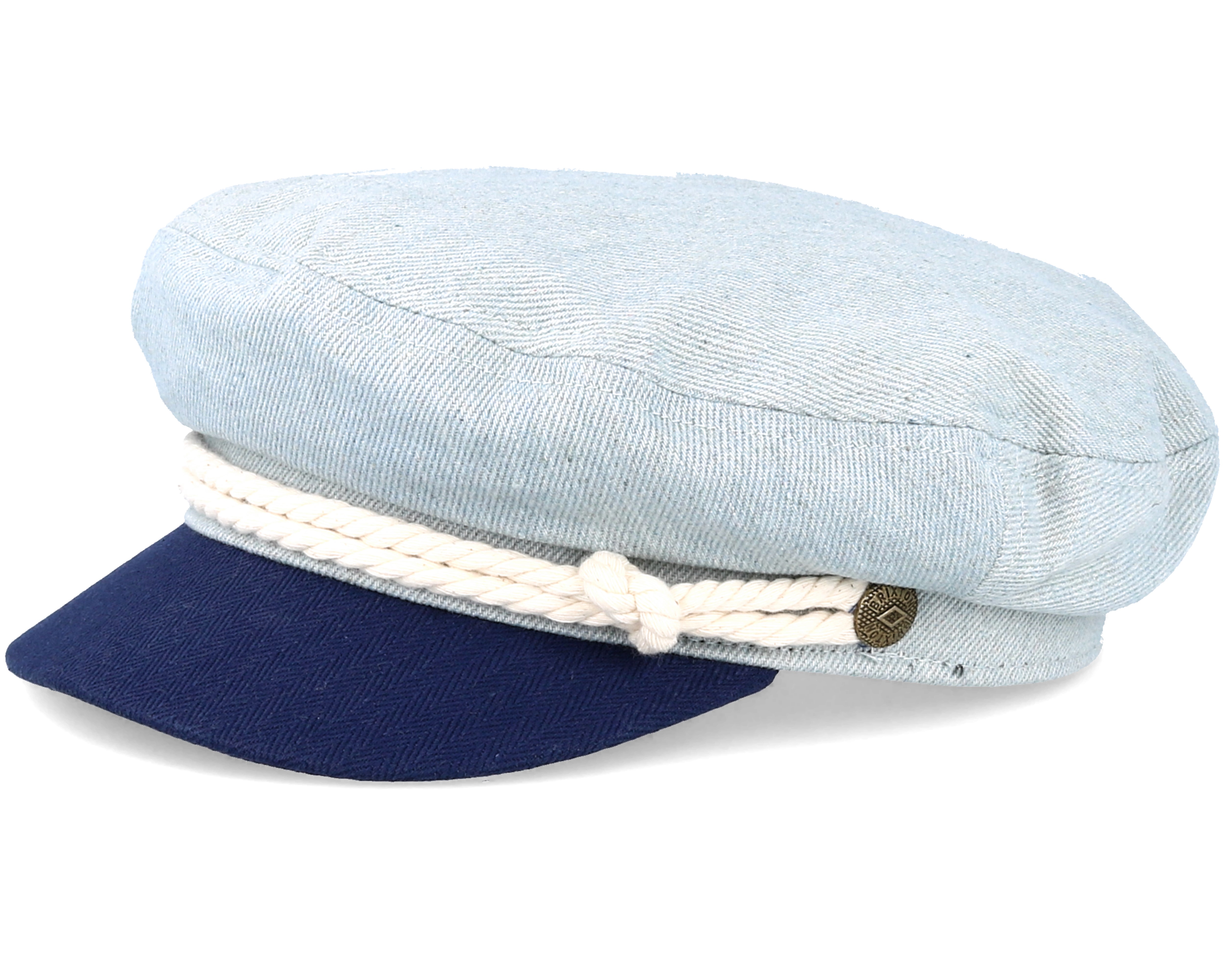 Fiddler Denim/Navy Flat Cap Brixton caps