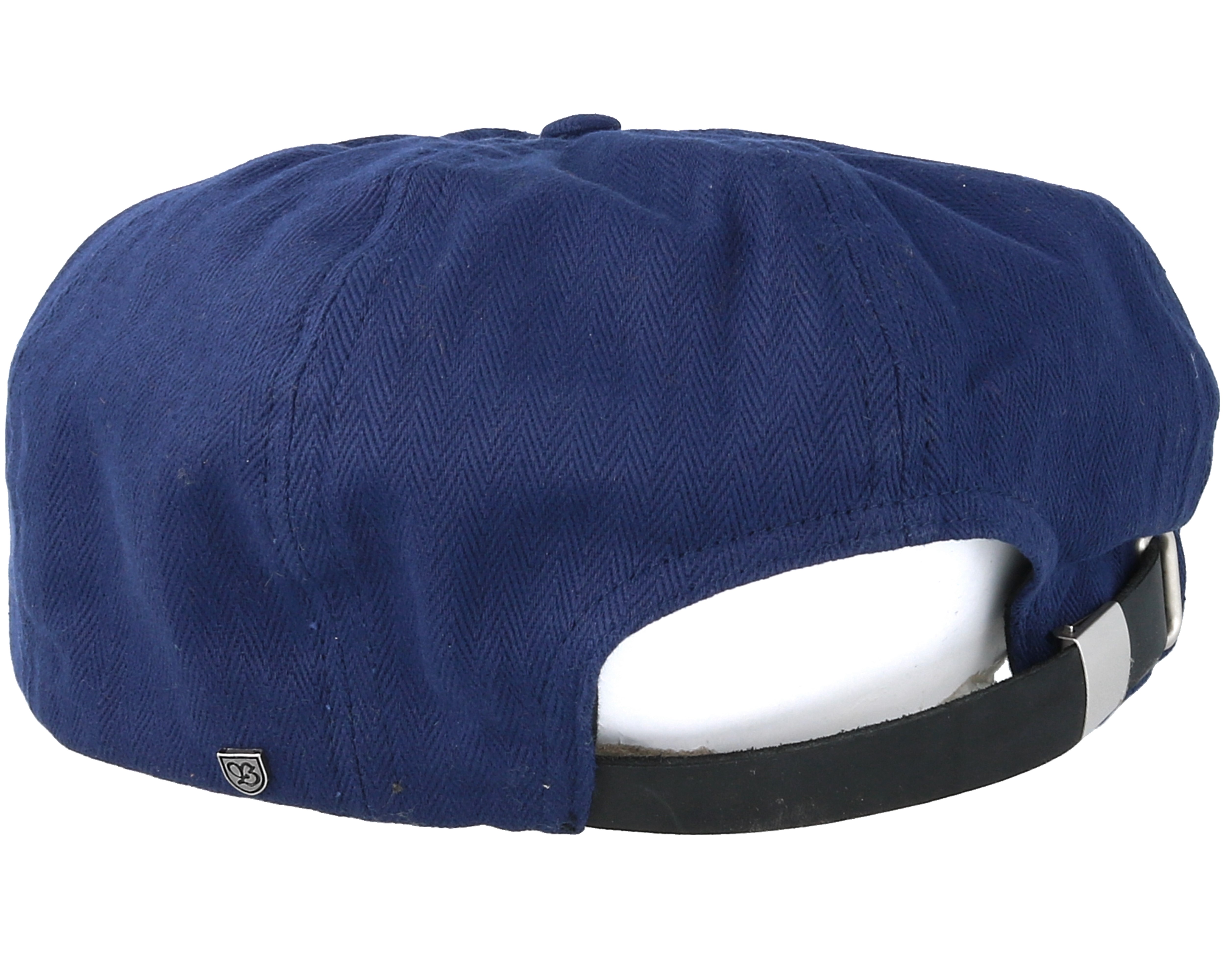 Brood Washed Navy Adjustable Snap Cap Brixton caps Hatstore.co.uk