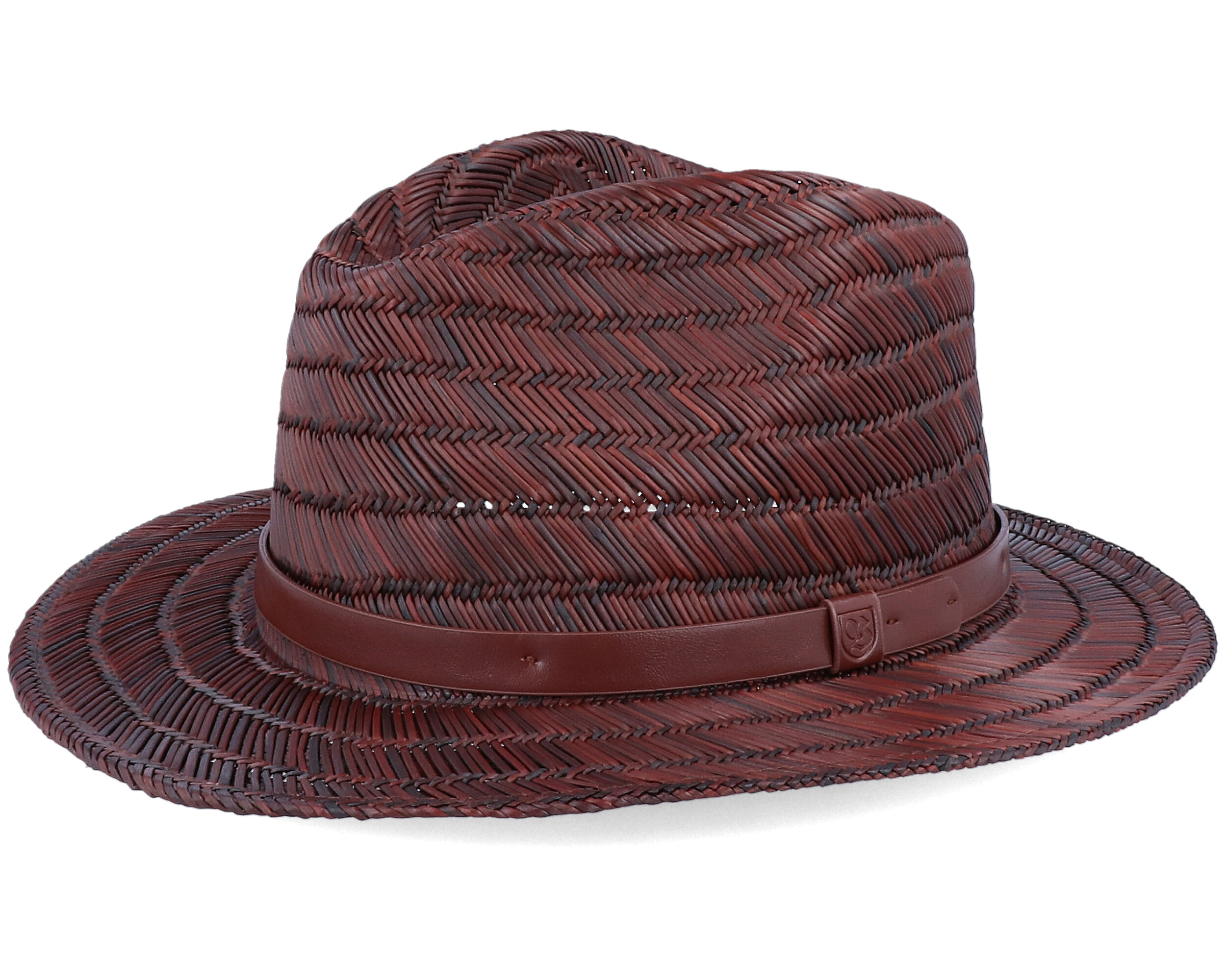 Messer Straw Fedora Brown Straw Hat Brixton hats
