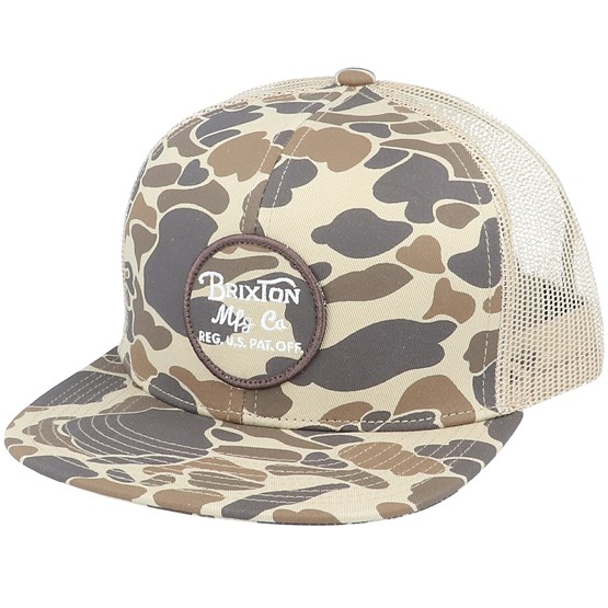 Wheeler Duck Camo/Khaki Trucker - Brixton caps - Hatstoreworld.com