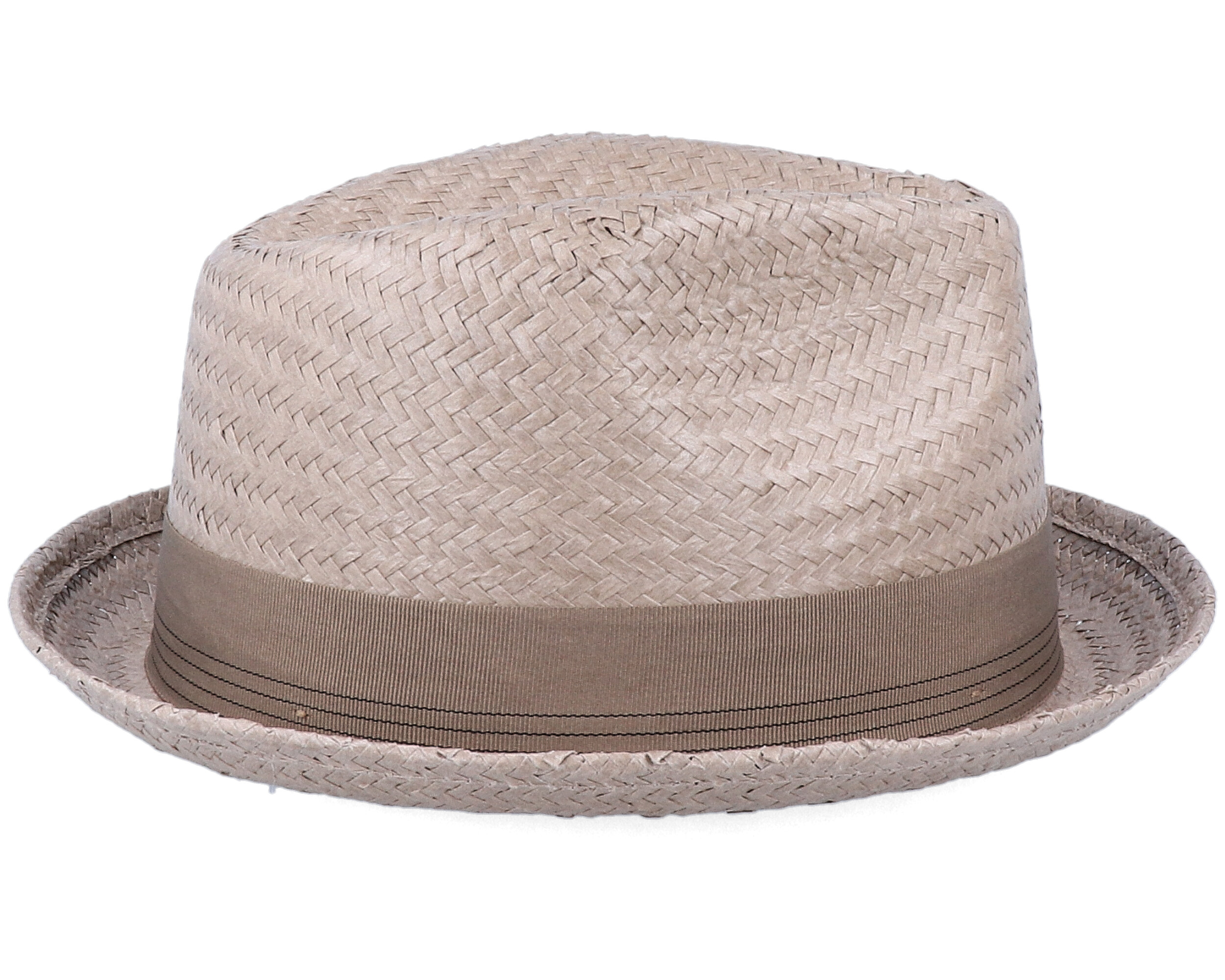 Castor Fedora Taupe Straw Hat Brixton hats