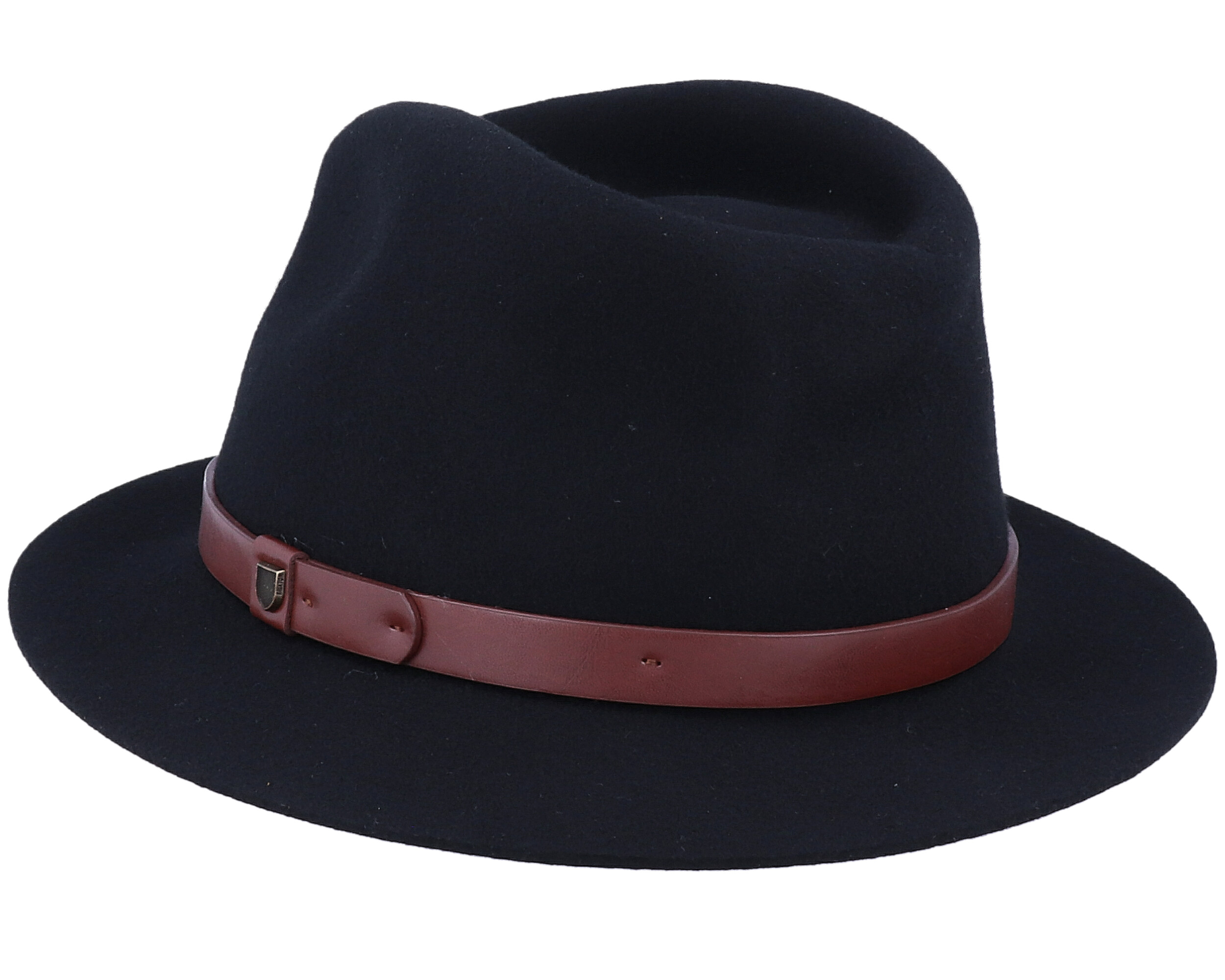 Messer Short Brim Black Fedora Brixton hats