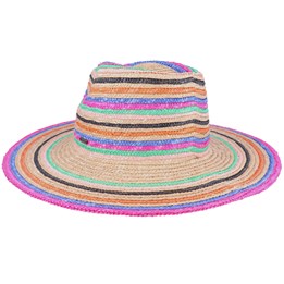 Joanna Stripe Hat Vanilla Mix Straw Hat 
