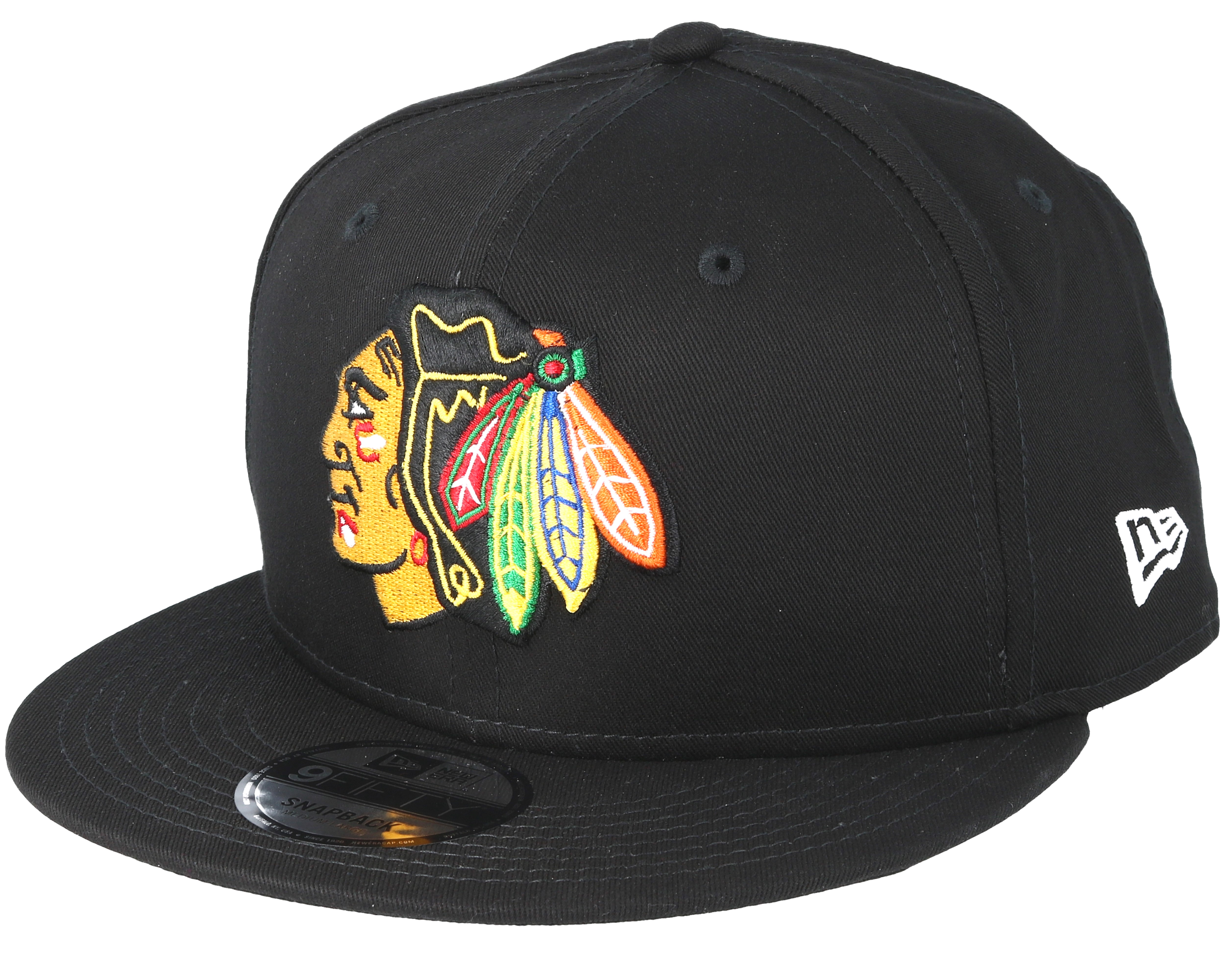 Chicago Blackhawks Basic Black Snapback New Era caps