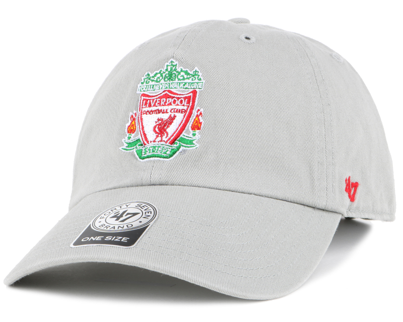 Liverpool FC Crest Clean Up Grey Adjustable - 47 Brand ...