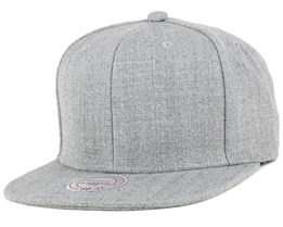 Blank Heather Grey Snapback - Mitchell & Ness