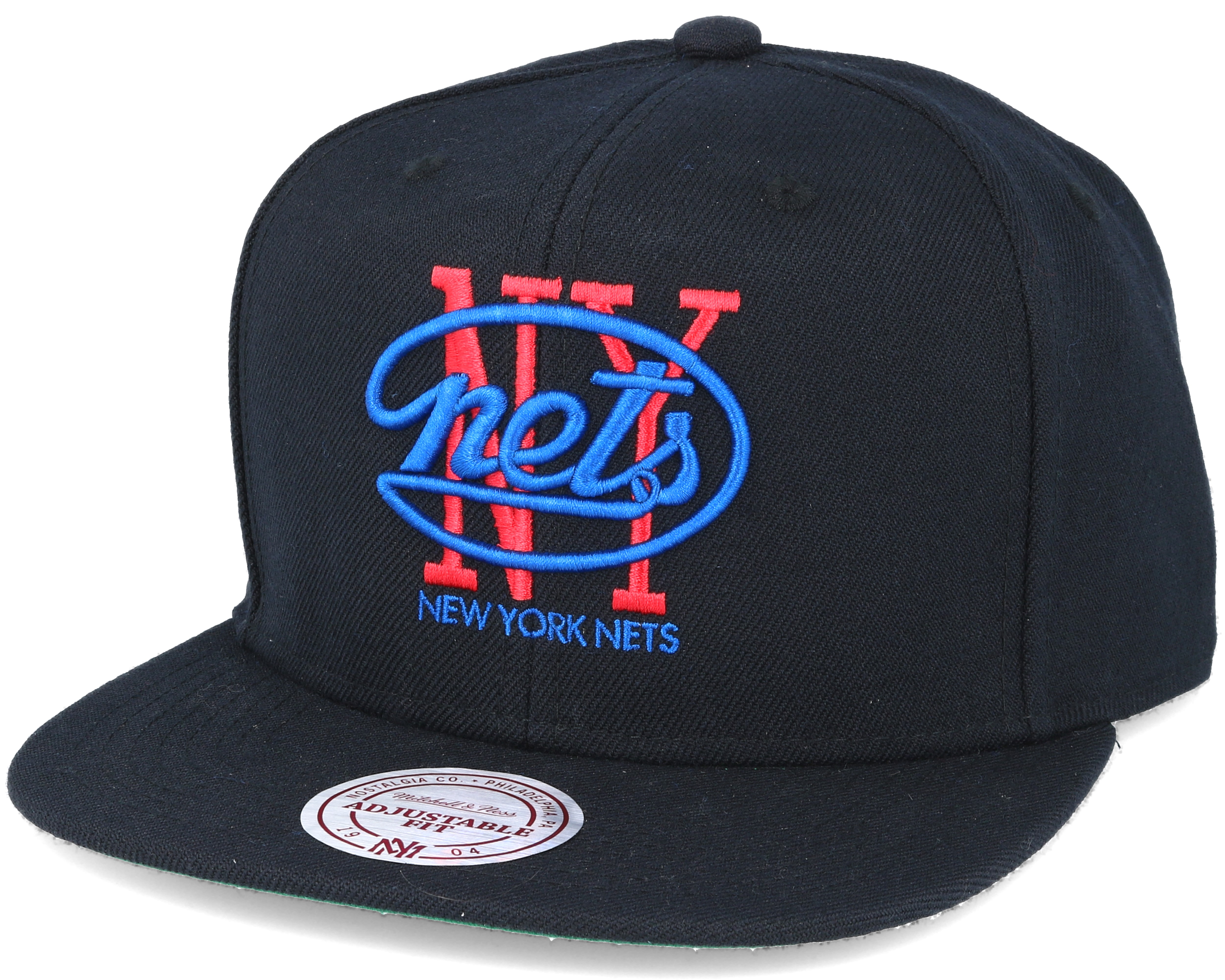 Brooklyn Nets Wool Solid Black Snapback Mitchell & Ness caps