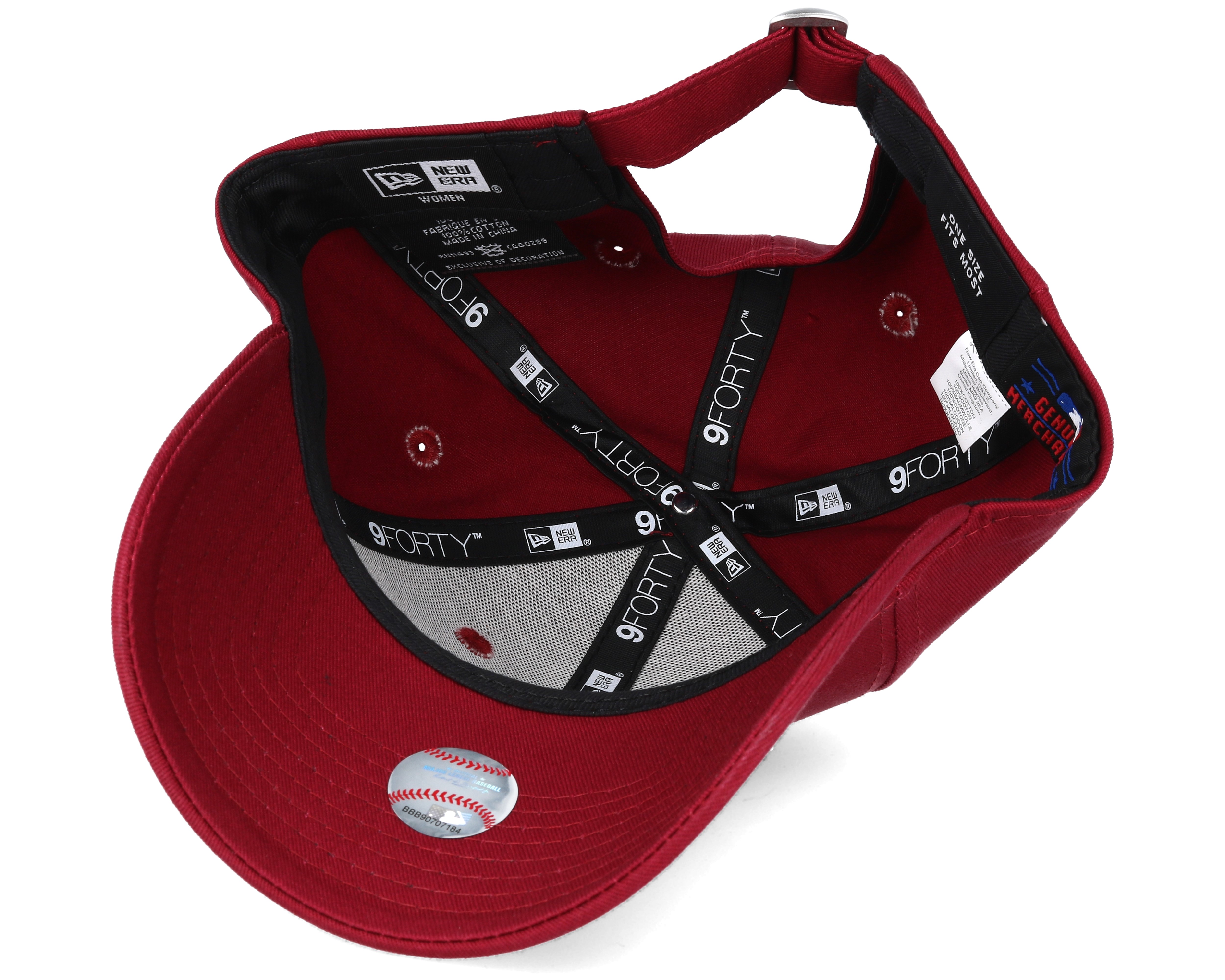 New York Yankees MLB Small Logo Red 9forty Adjustable New Era caps