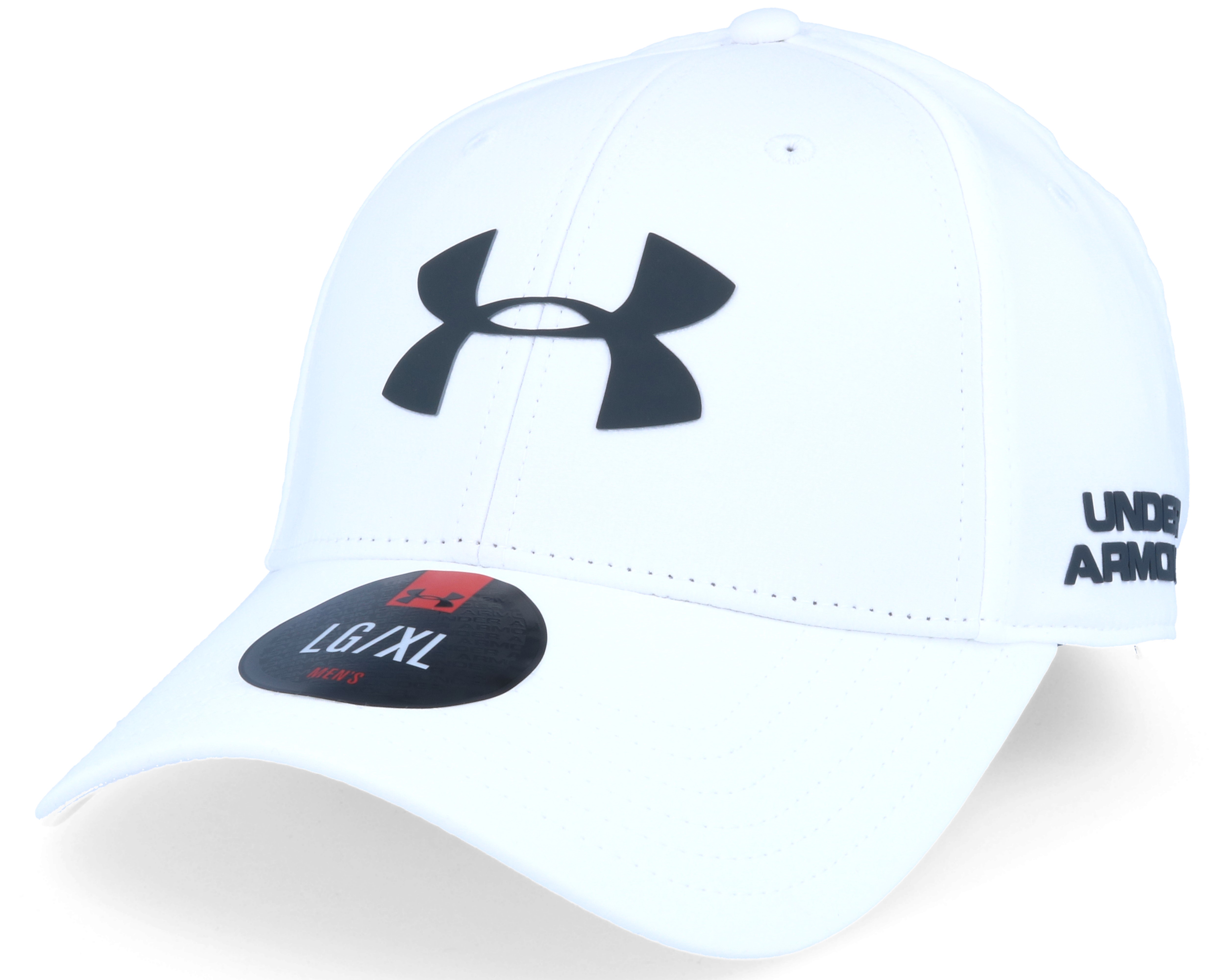 Golf Headline White Flexfit Under Armour caps Hatstore.co.uk