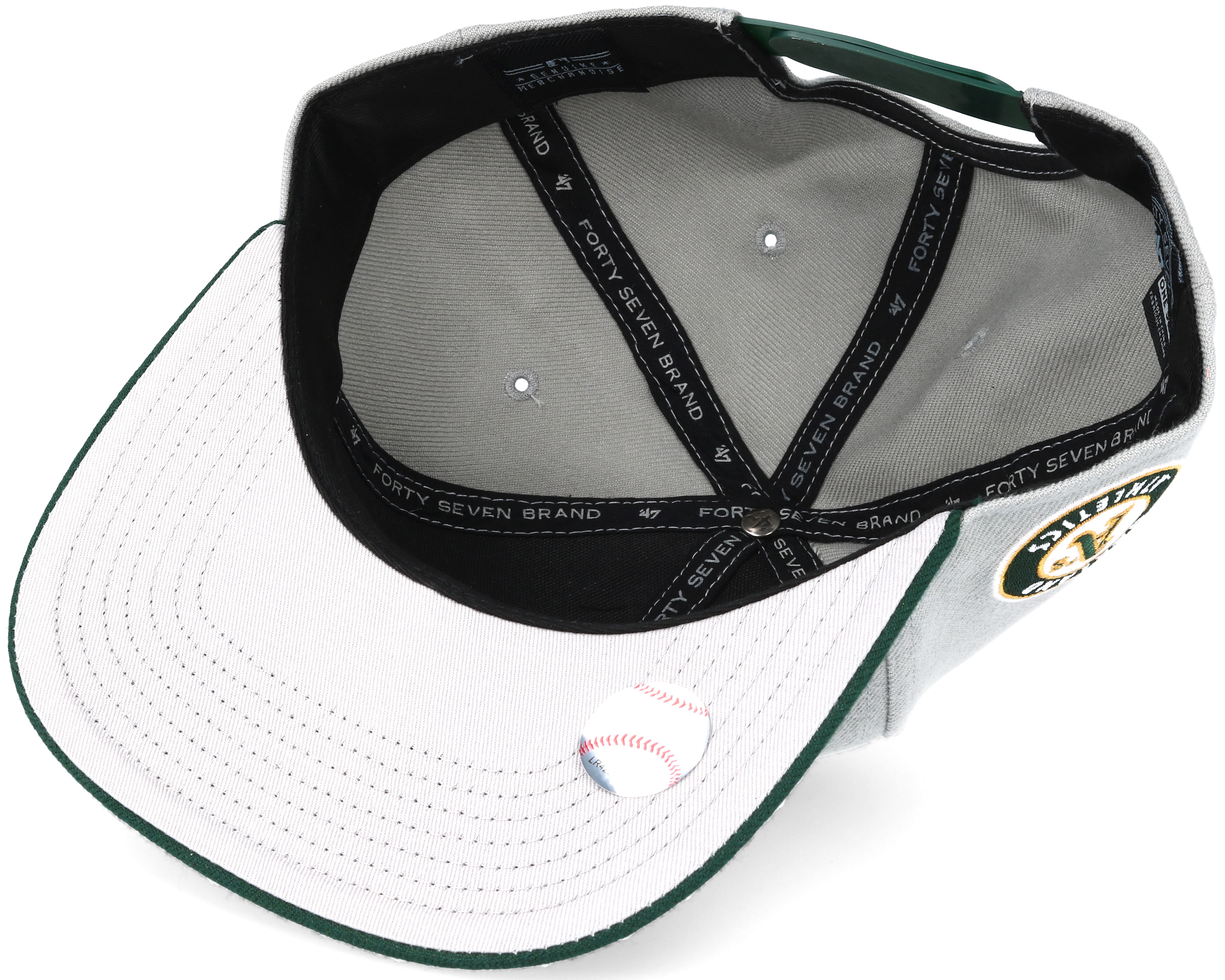 Oakland Athletics Script Side Grey Snapback - 47 Brand caps | Hatstore ...