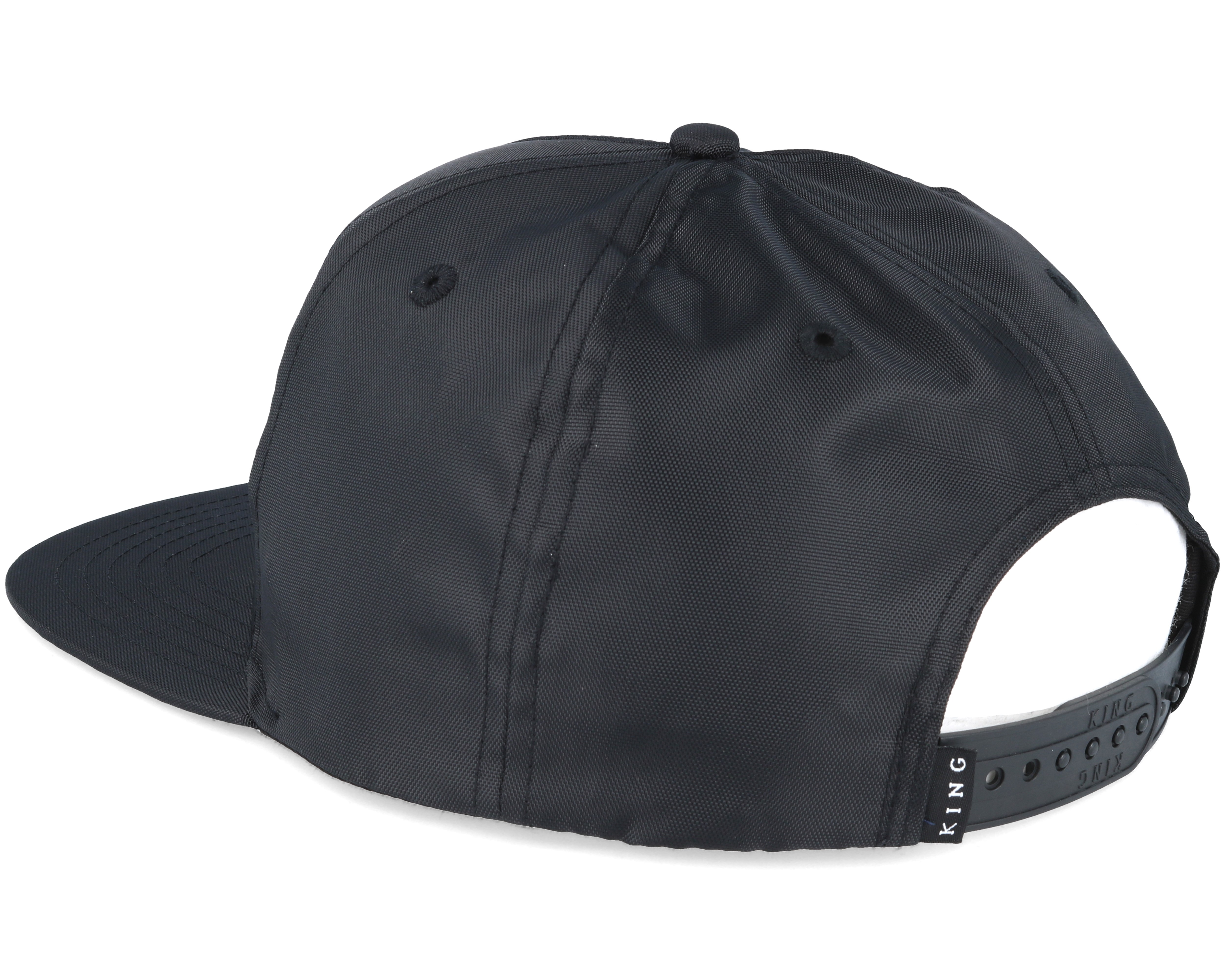 Performance Nylon Black Snapback King Apparel caps