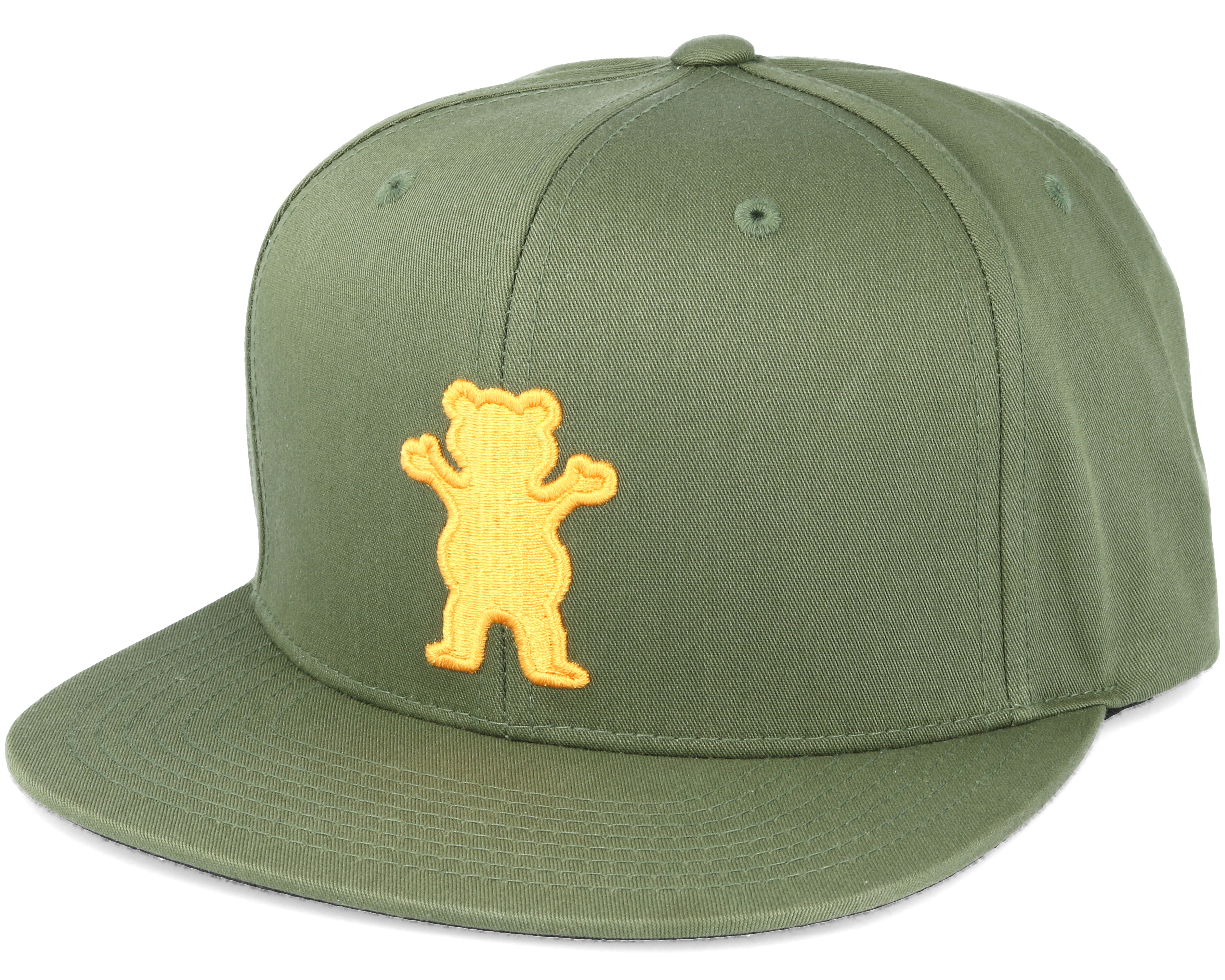 Bear Strapback Olive Adjustable Grizzly caps
