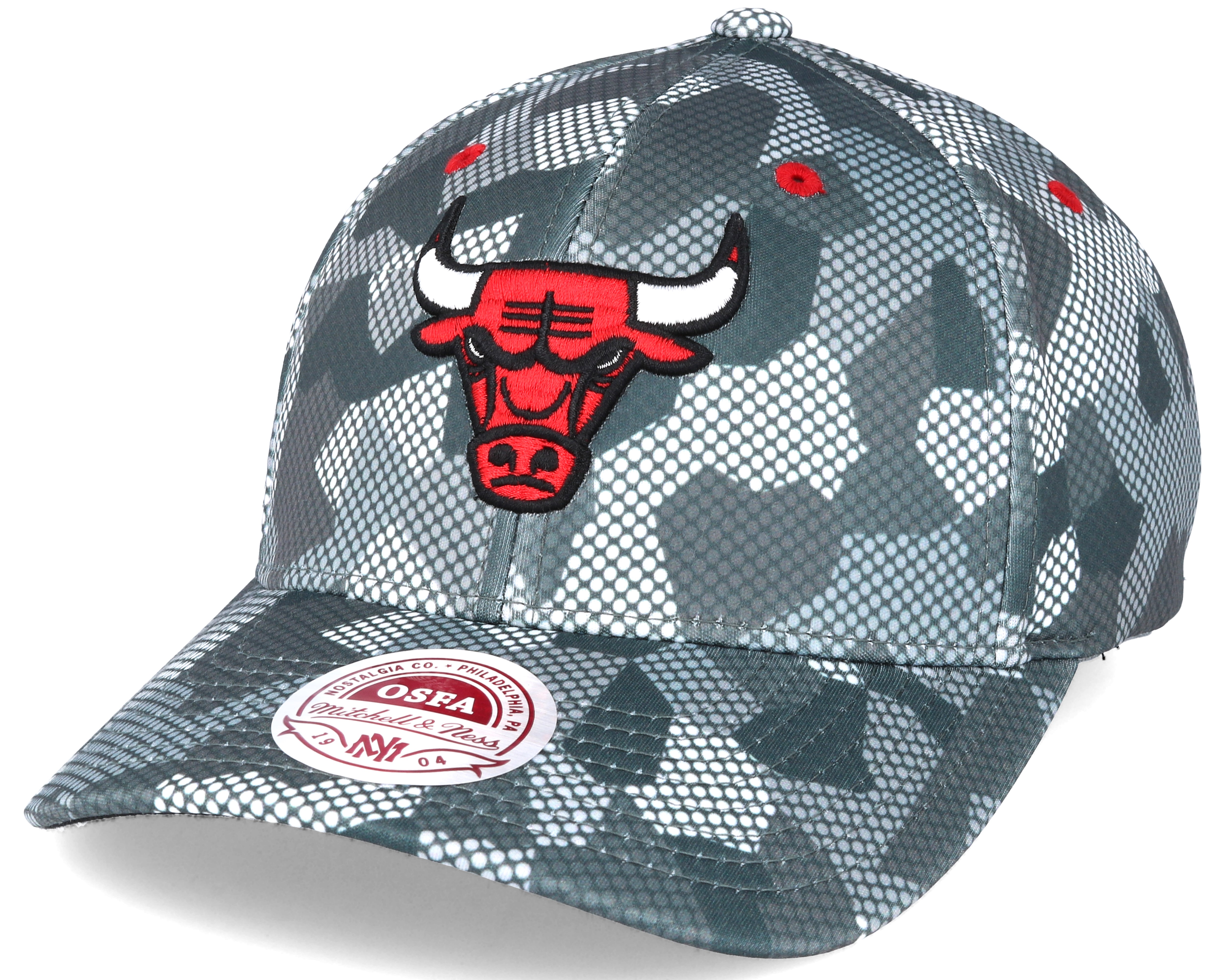 Chicago Bulls Carbon Camo Slouch Flexfit Mitchell & Ness caps
