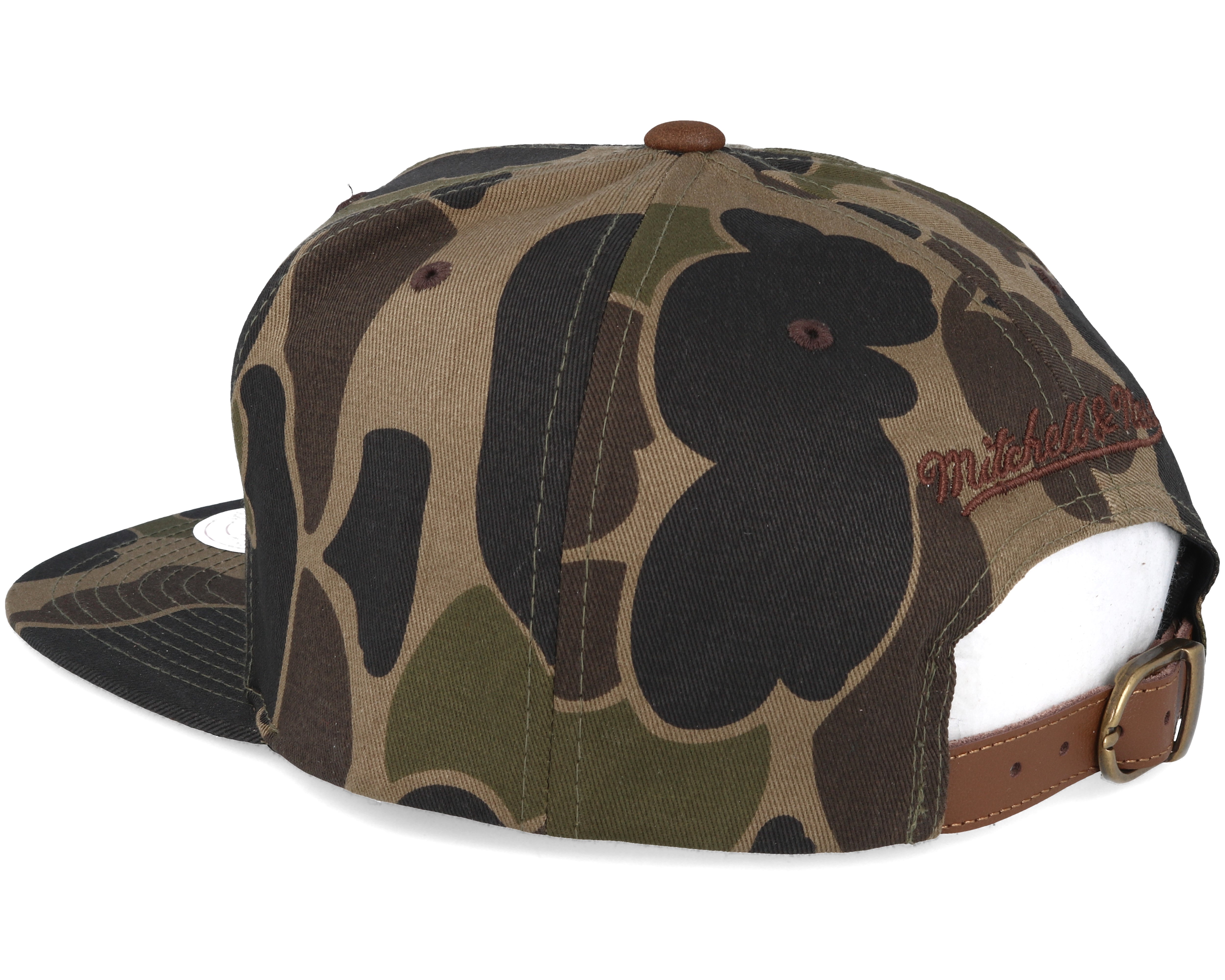 Brooklyn Nets Lux Camo Strapback Adjustable - Mitchell & Ness caps ...