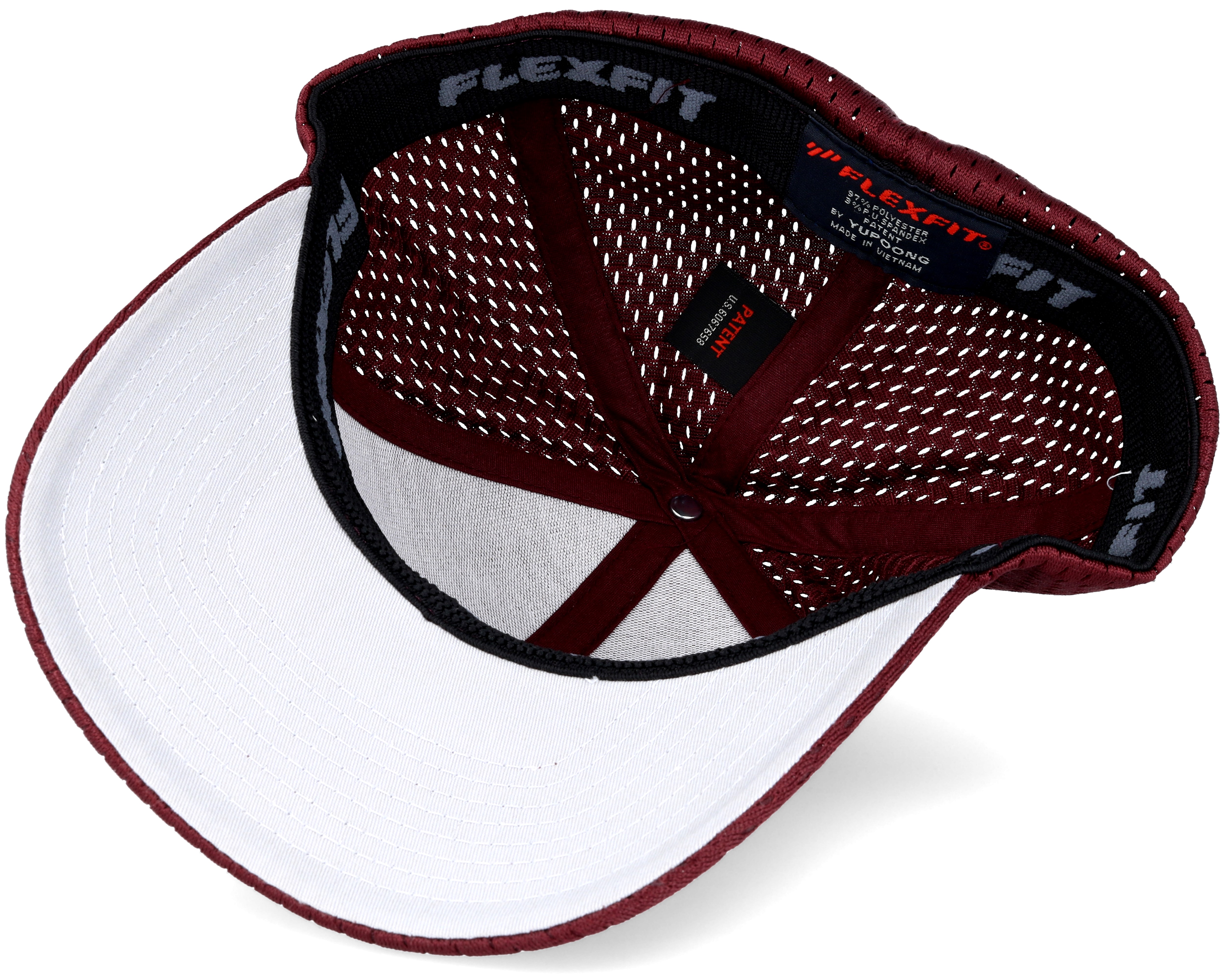 Athletic Mesh Maroon Flexfit Flexfit caps Hatstore.co.uk