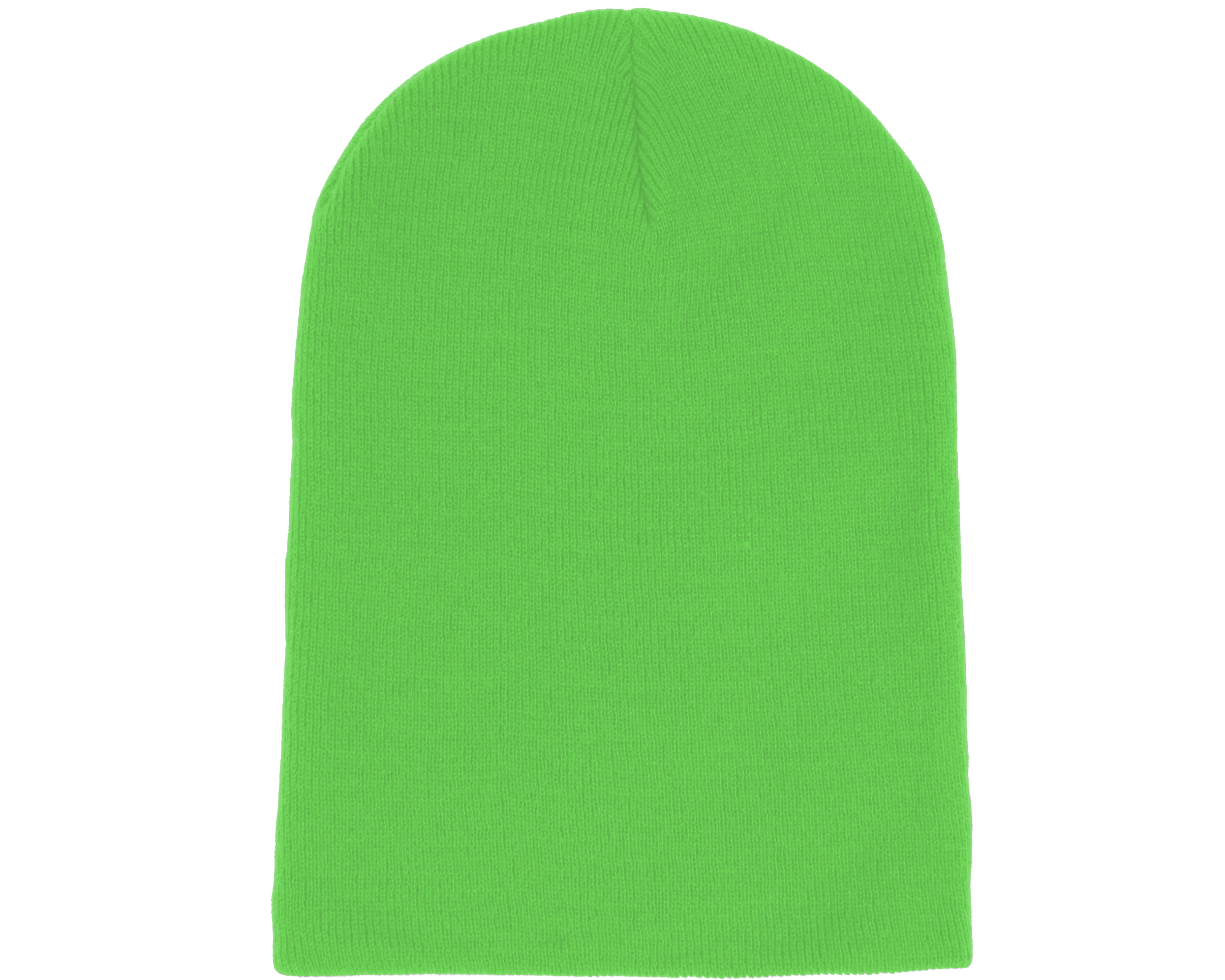 green chunky beanie