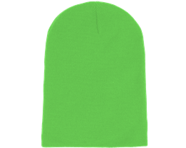 Long Beanie Fluorescent Green  - Beanie Basic
