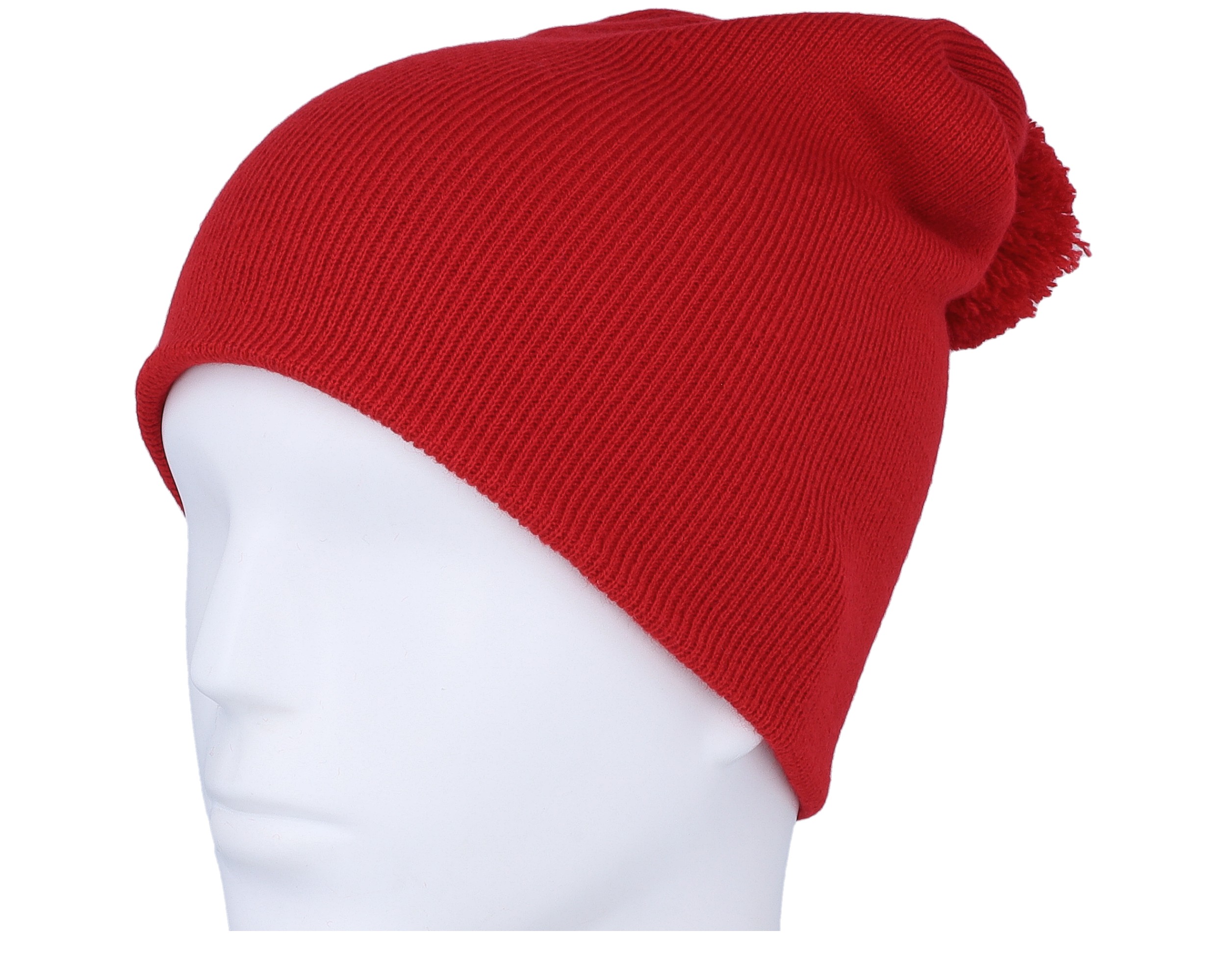 Original Pom Pom Classic Red Beanie Beanie Basic beanies Hatstore.co.uk