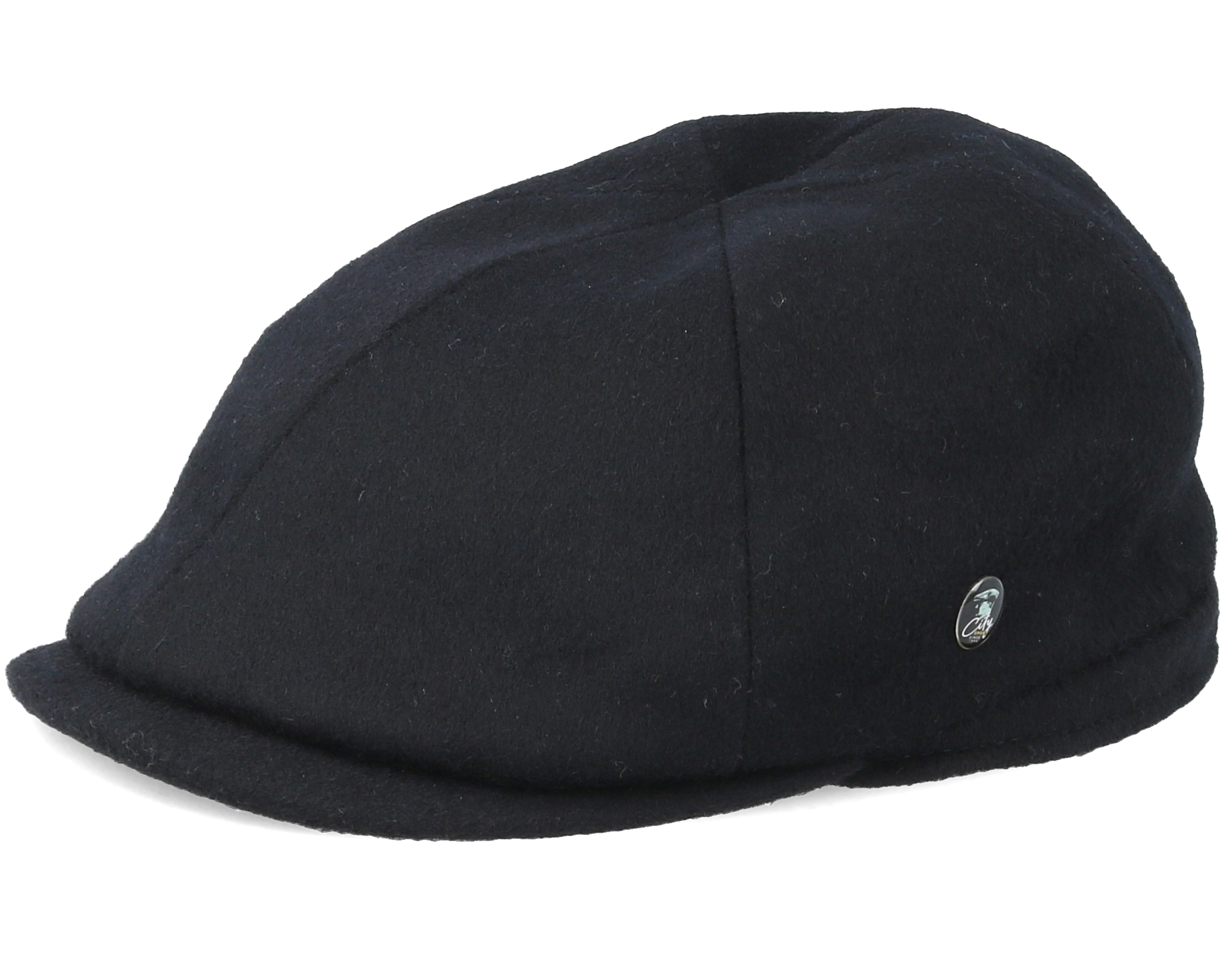 Sixpence Stripe Loden Black Flat Cap City Sport caps
