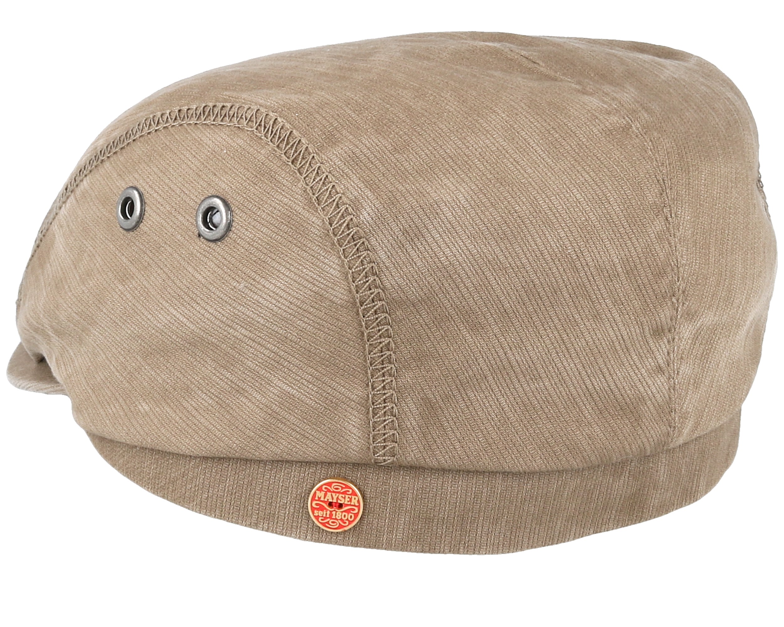 Frankie Outdoor Khaki Flat Cap Mayser caps Hatstore.co.uk