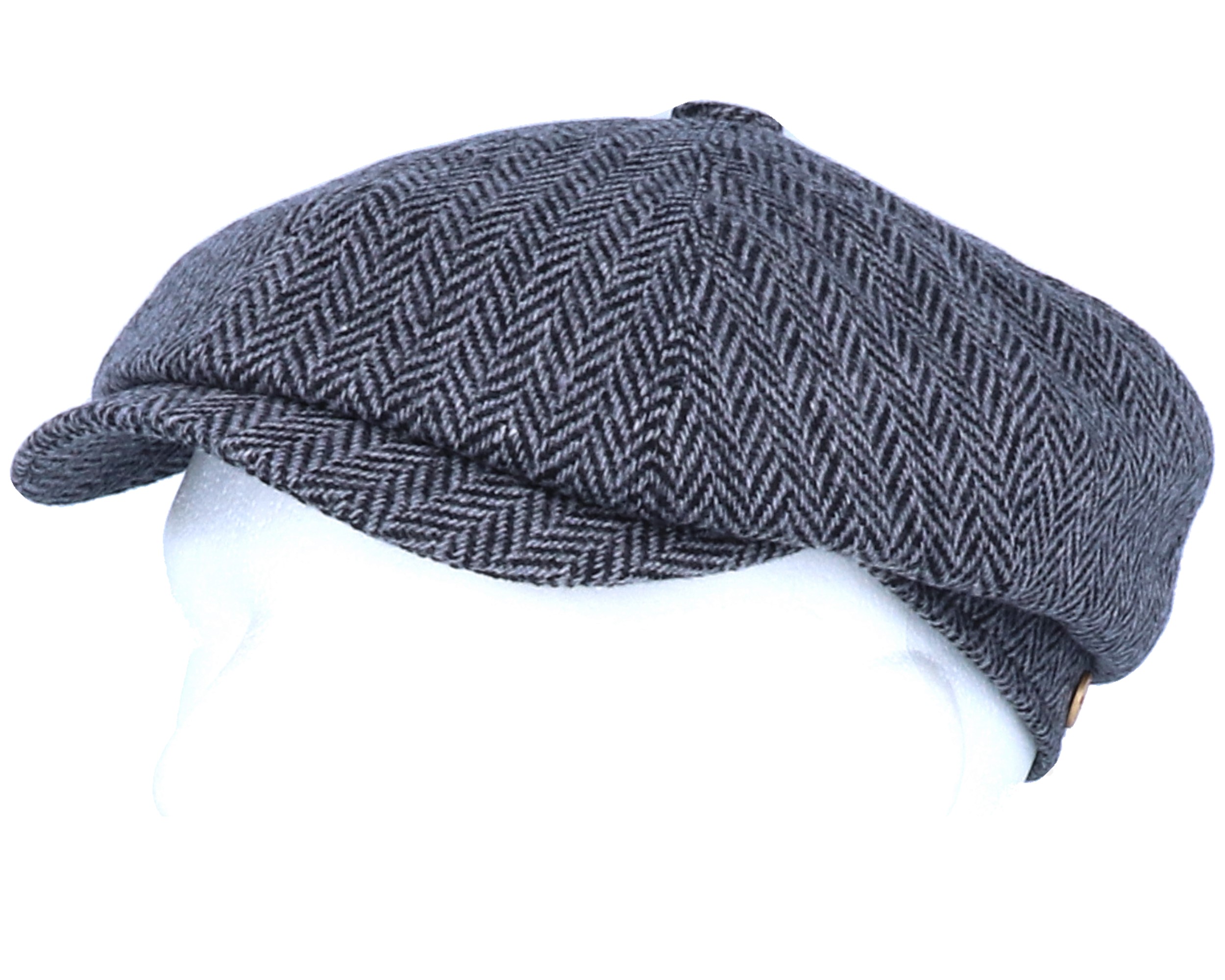 Seven Premium Grey Flat Cap Mayser caps Hatstore.co.uk
