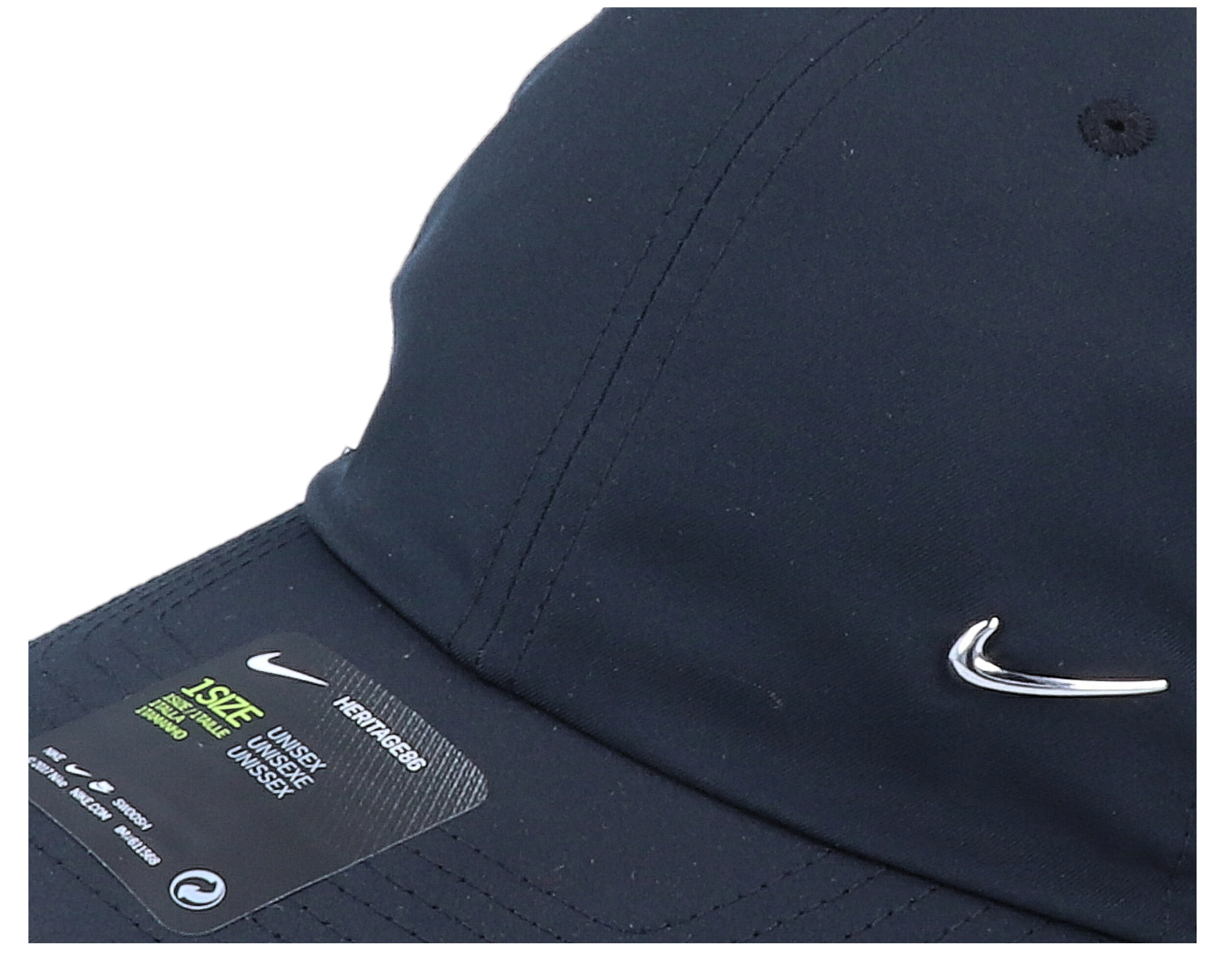 Metal Swoosh Cap Black Adjustable Nike Caps Uk