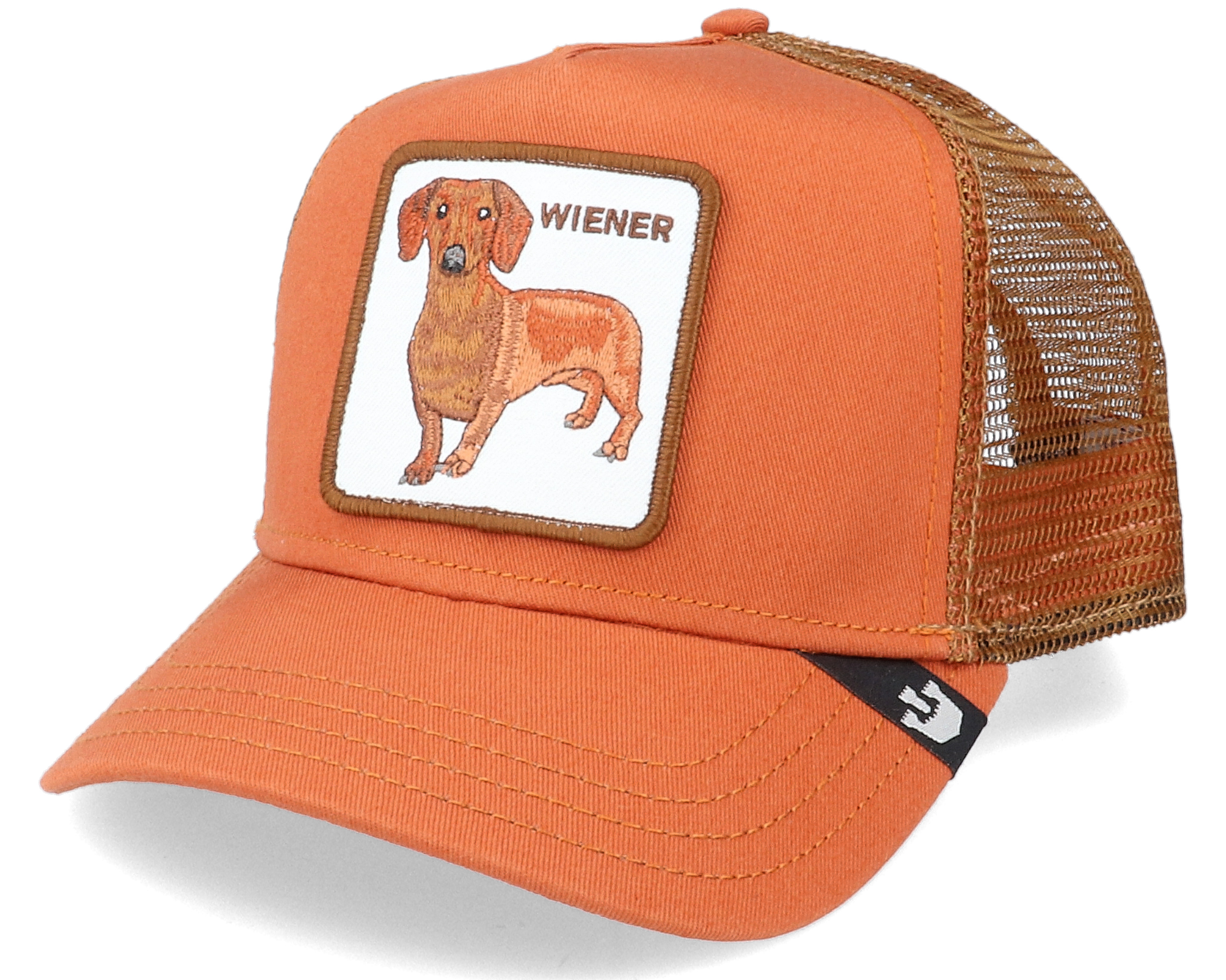 Wiener Dog Orange/Brown Trucker Goorin Bros. caps