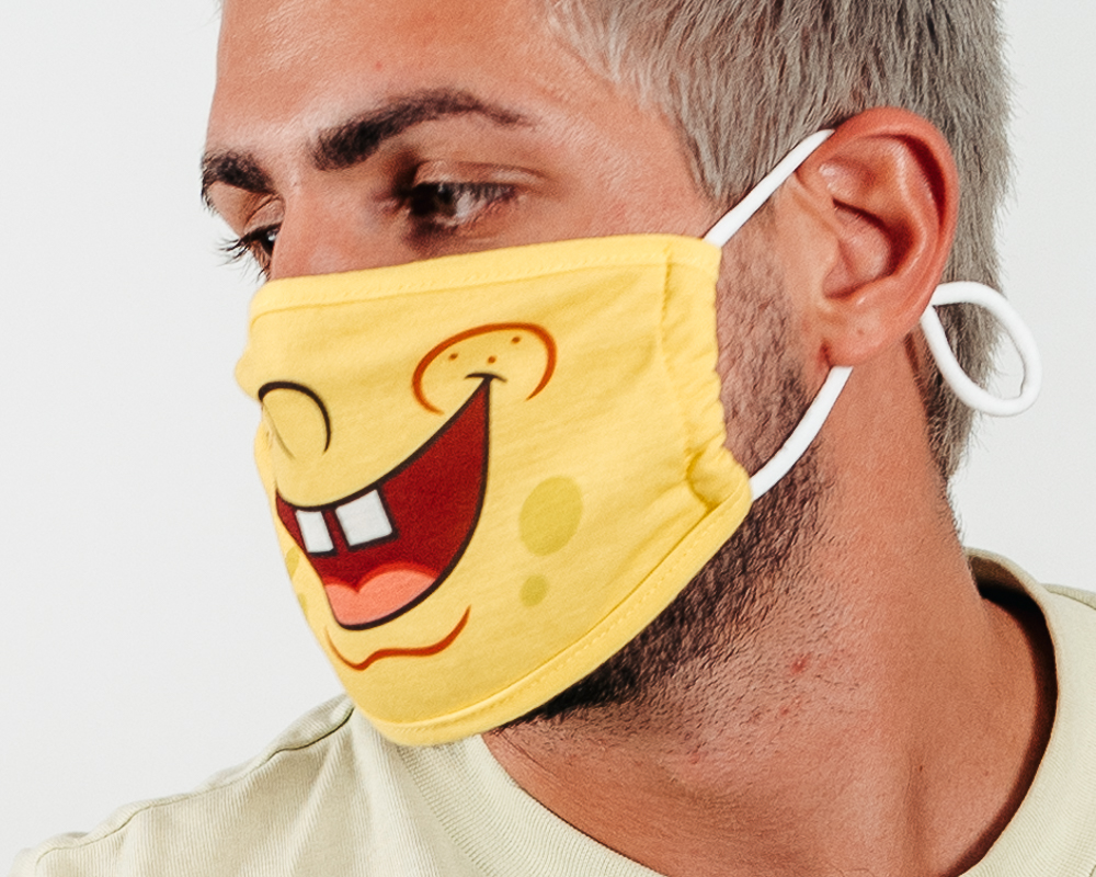 1Pack Spongebob Squarepants Face Mask Bioworld facemask