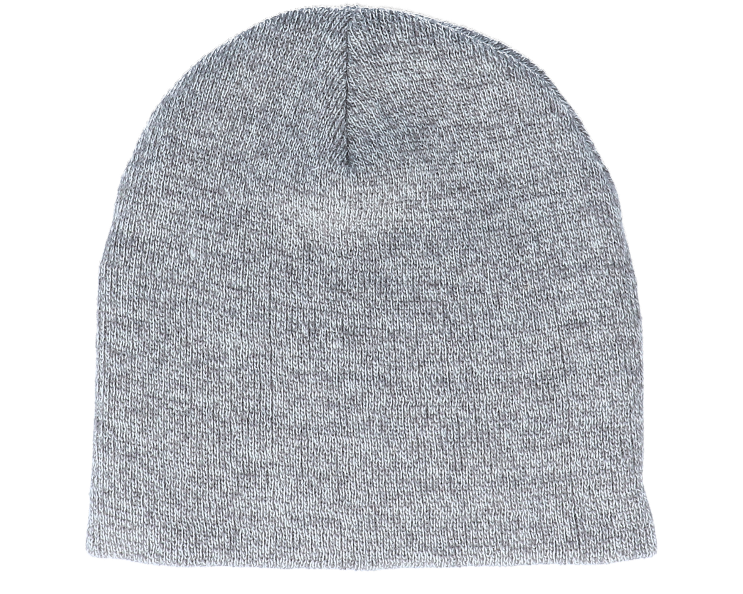 Knitted Heather Grey Traditional Beanie Beanie Basic mössa Hatstore.se