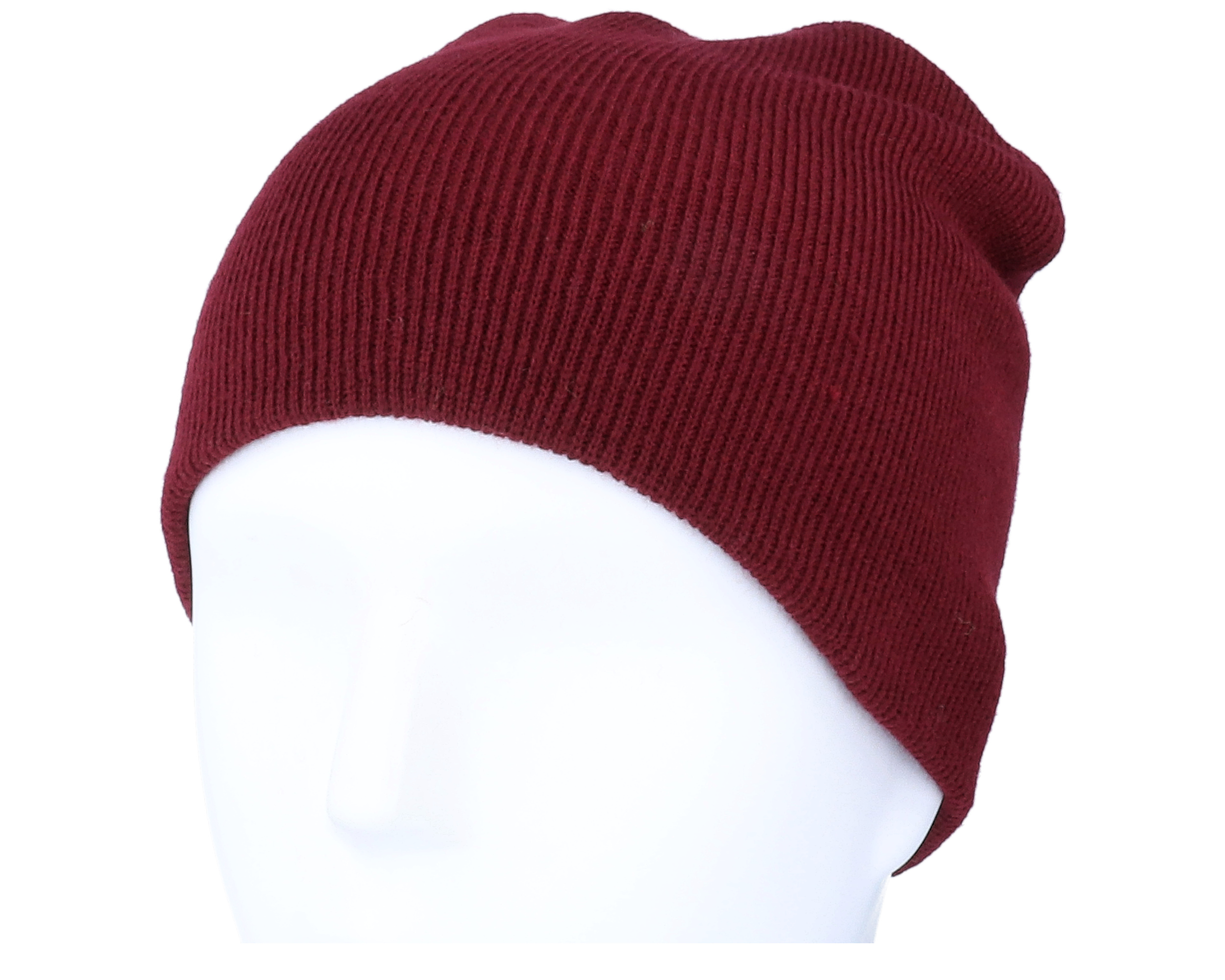 Knitted Burgundy Traditional Beanie - Beanie Basic mütze - Hatstore.at