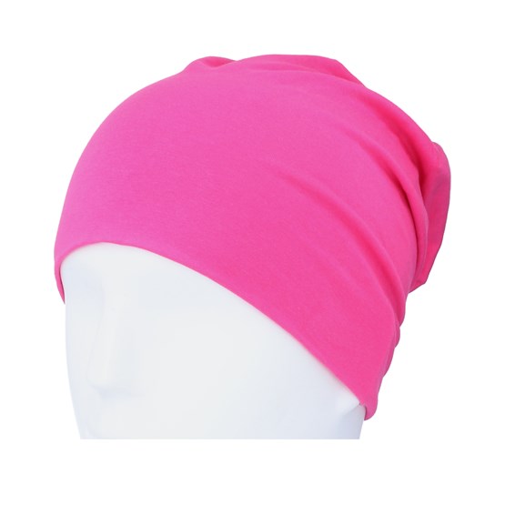 Fuschia Hemsedal Cotton Slouch Beanie 