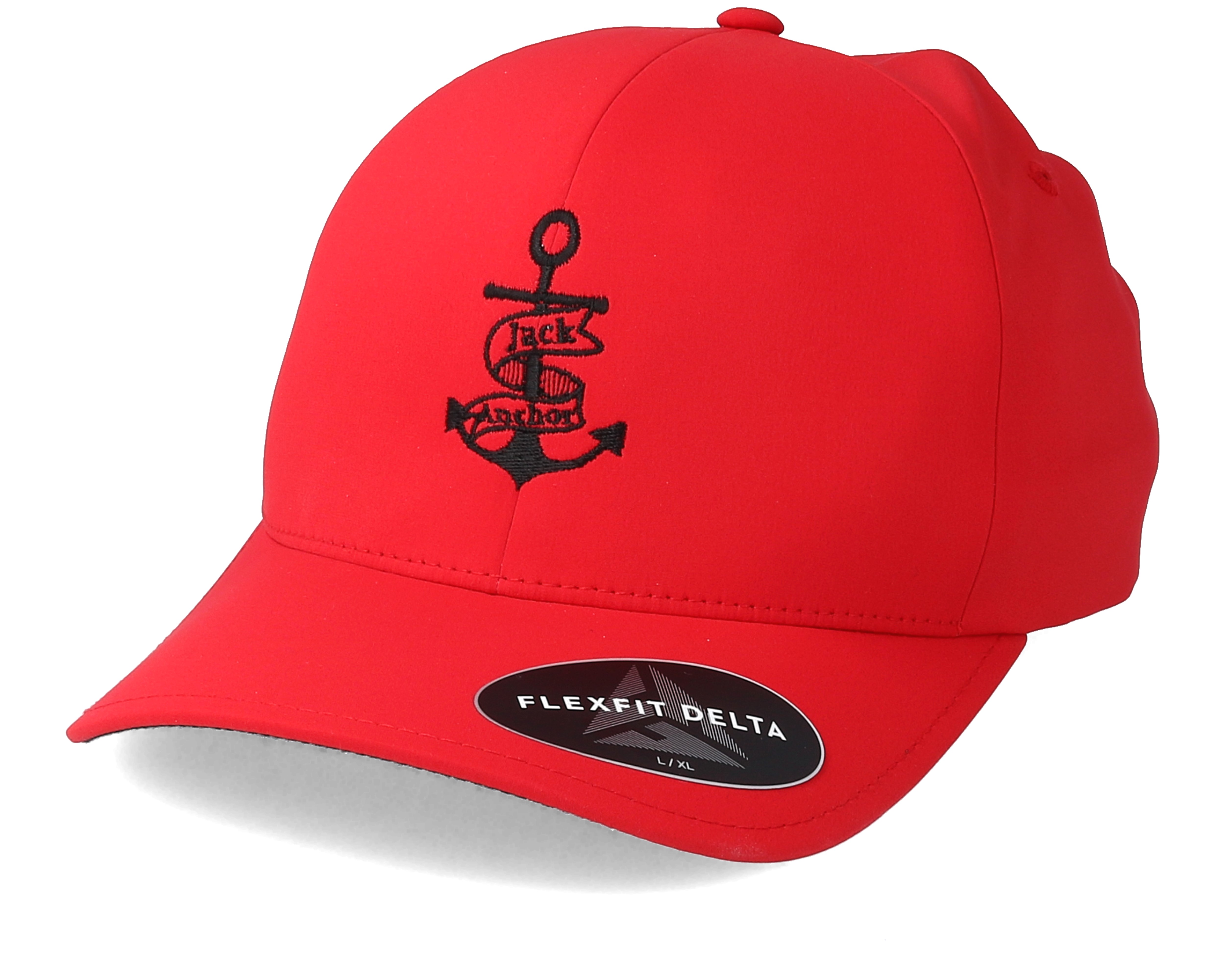 Anchor Red/Black Delta Flexfit Jack Anchor caps