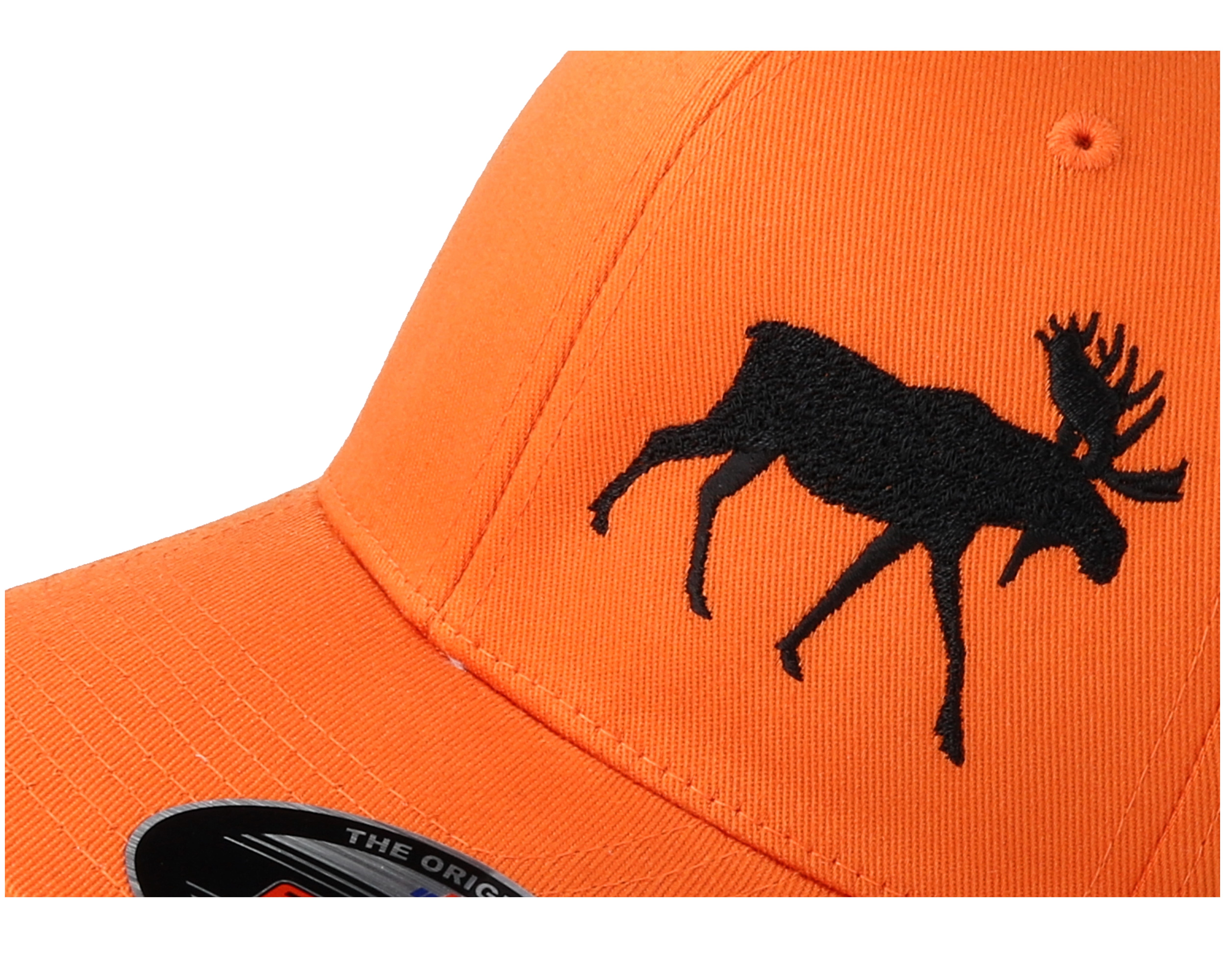 Side Moose Orange Flexfit Hunter caps